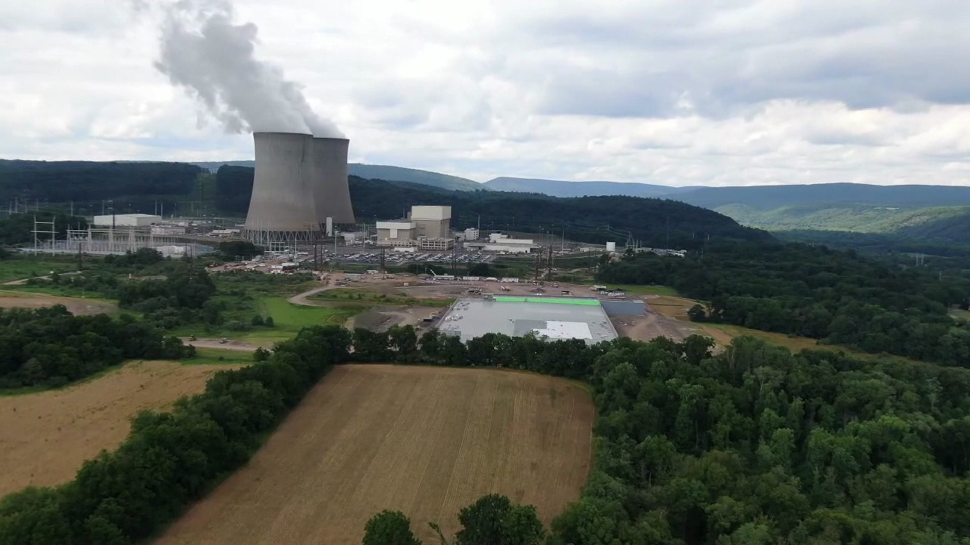 The company that owns the Susquehanna Steam Electric Station Nuclear Power Plant was building the mine next to its cooling towers.