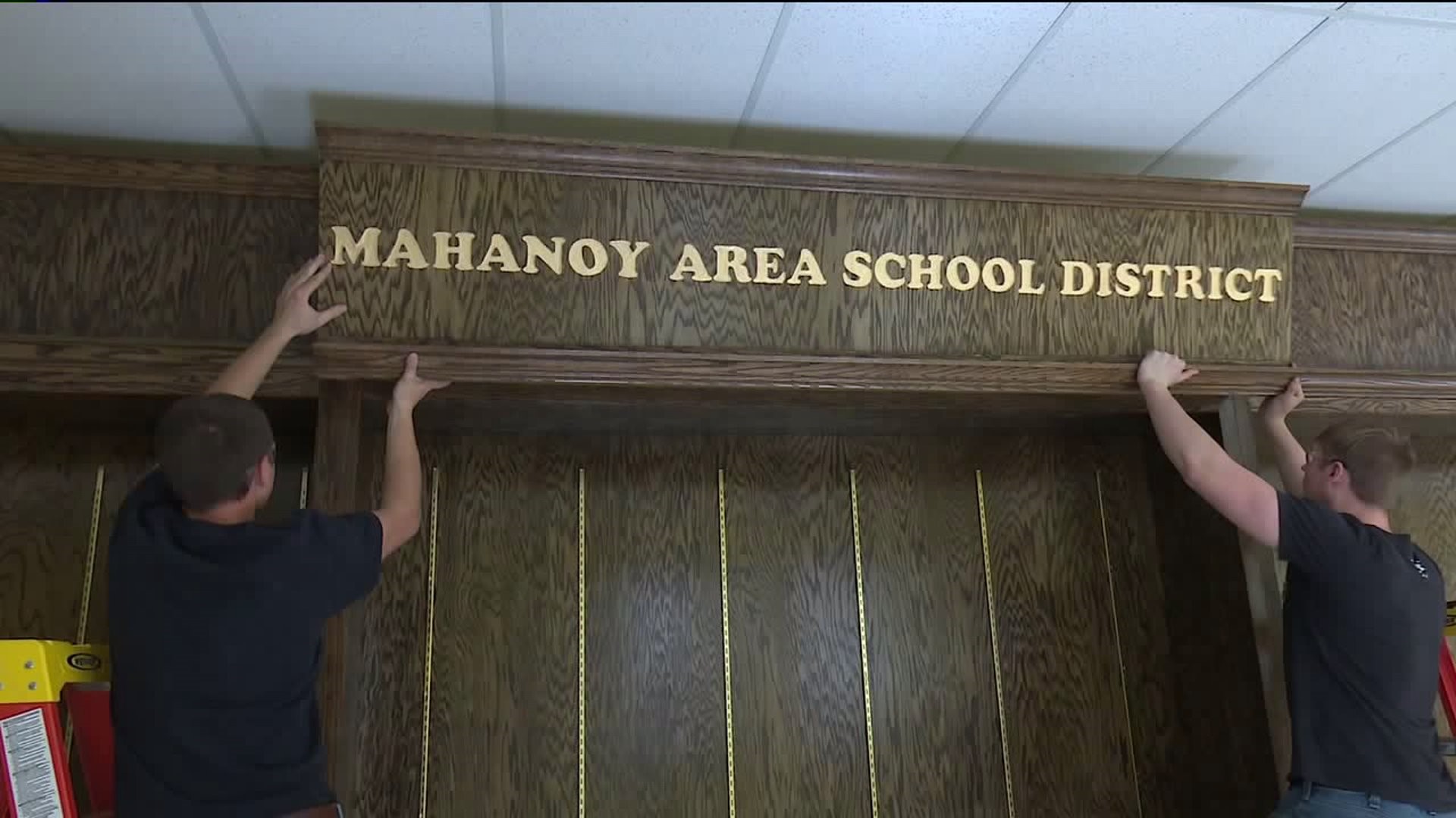 Carpentry Students Spruce Up School