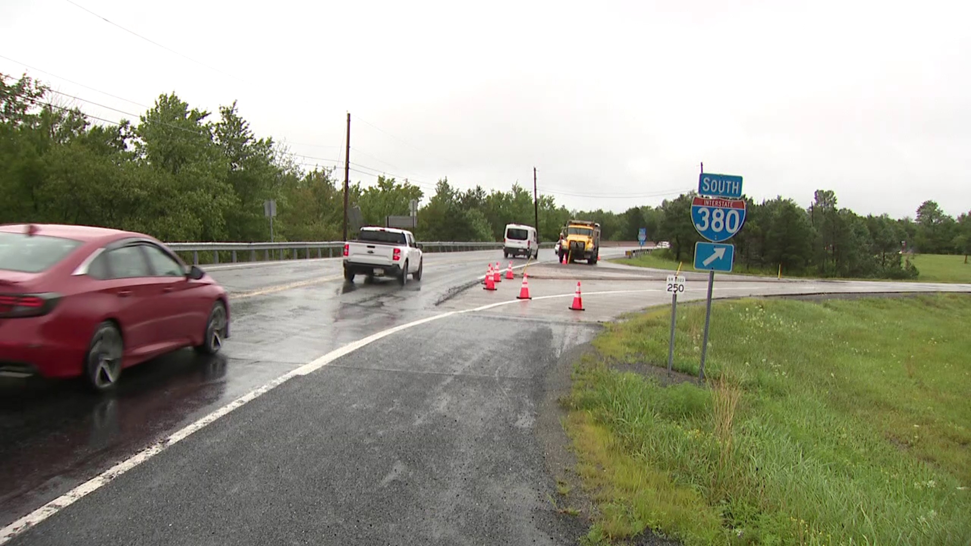 Drivers in Monroe County impacted by the remnants of Tropical Storm Debby.