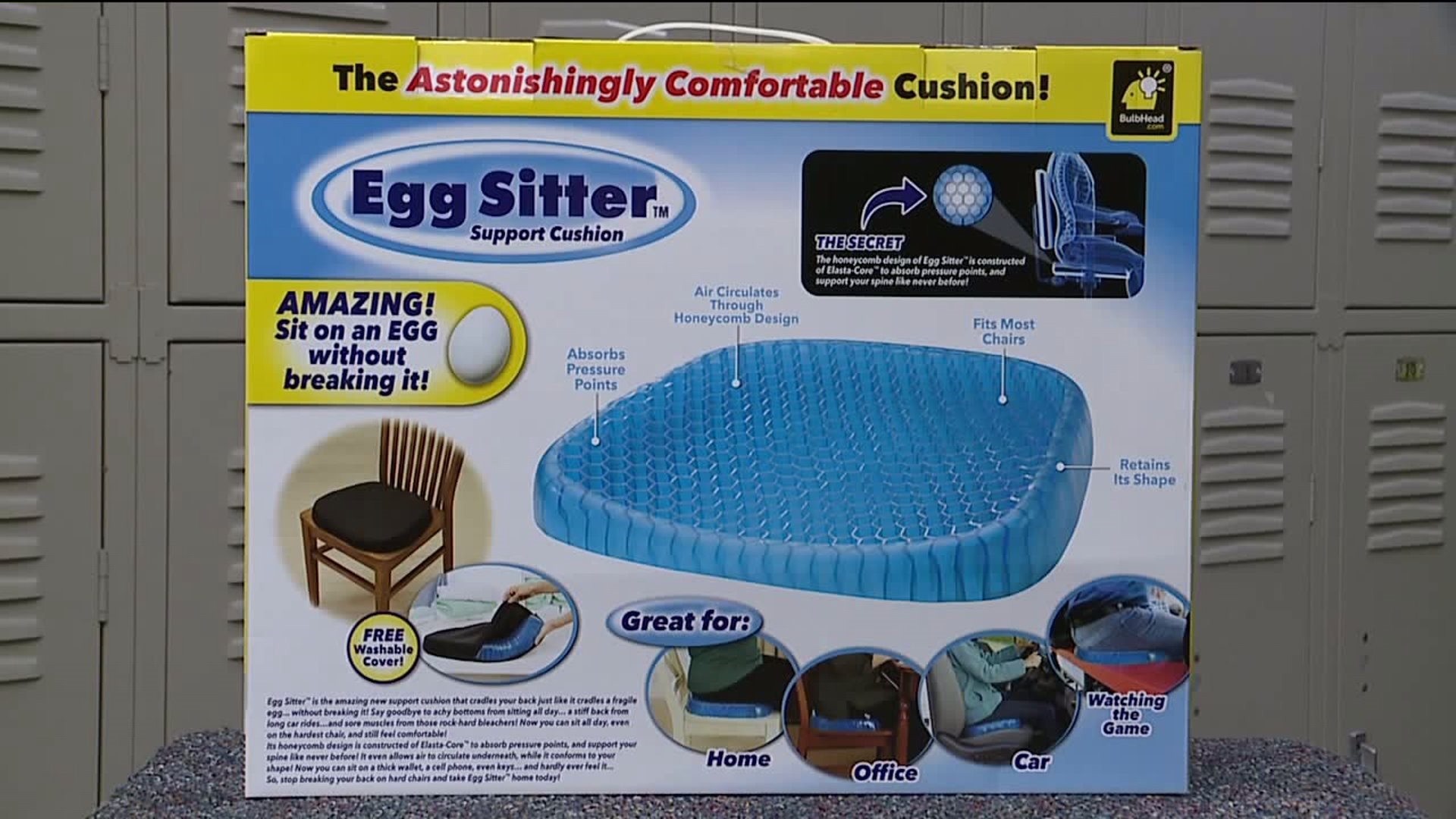 As Seen on TV Egg Sitter Seat Cushion Blue