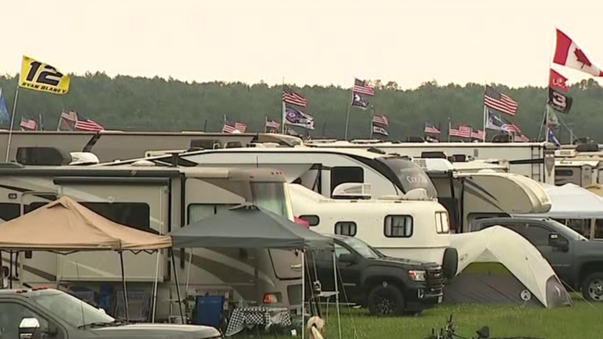 Rainfall didn't stop fans from flocking to Pocono Raceway to watch their favorite drivers lap the track! Newswatch 16's Emily Kress was there from the infield. 