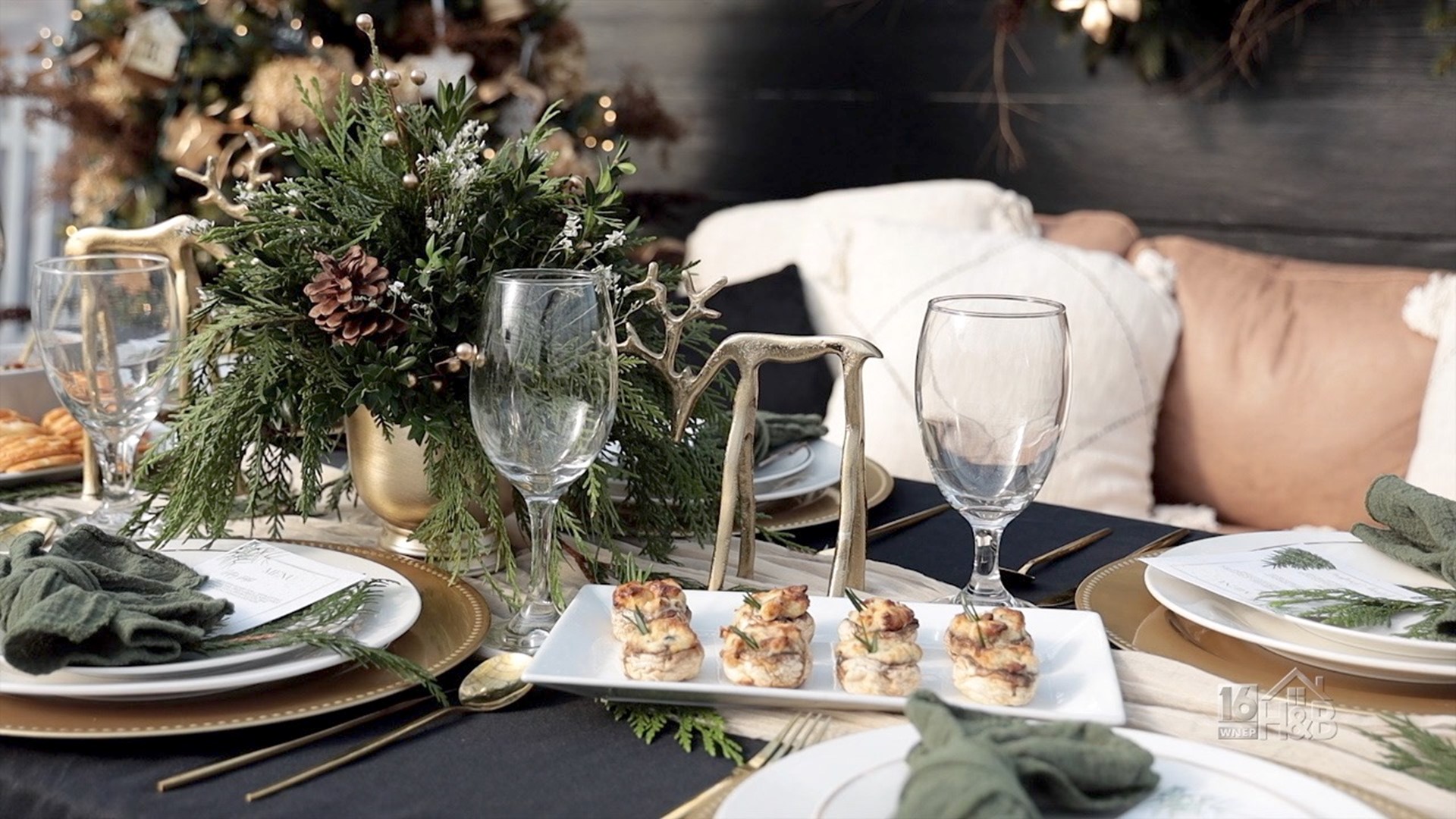 You can create this beautiful holiday setting - it's easy!