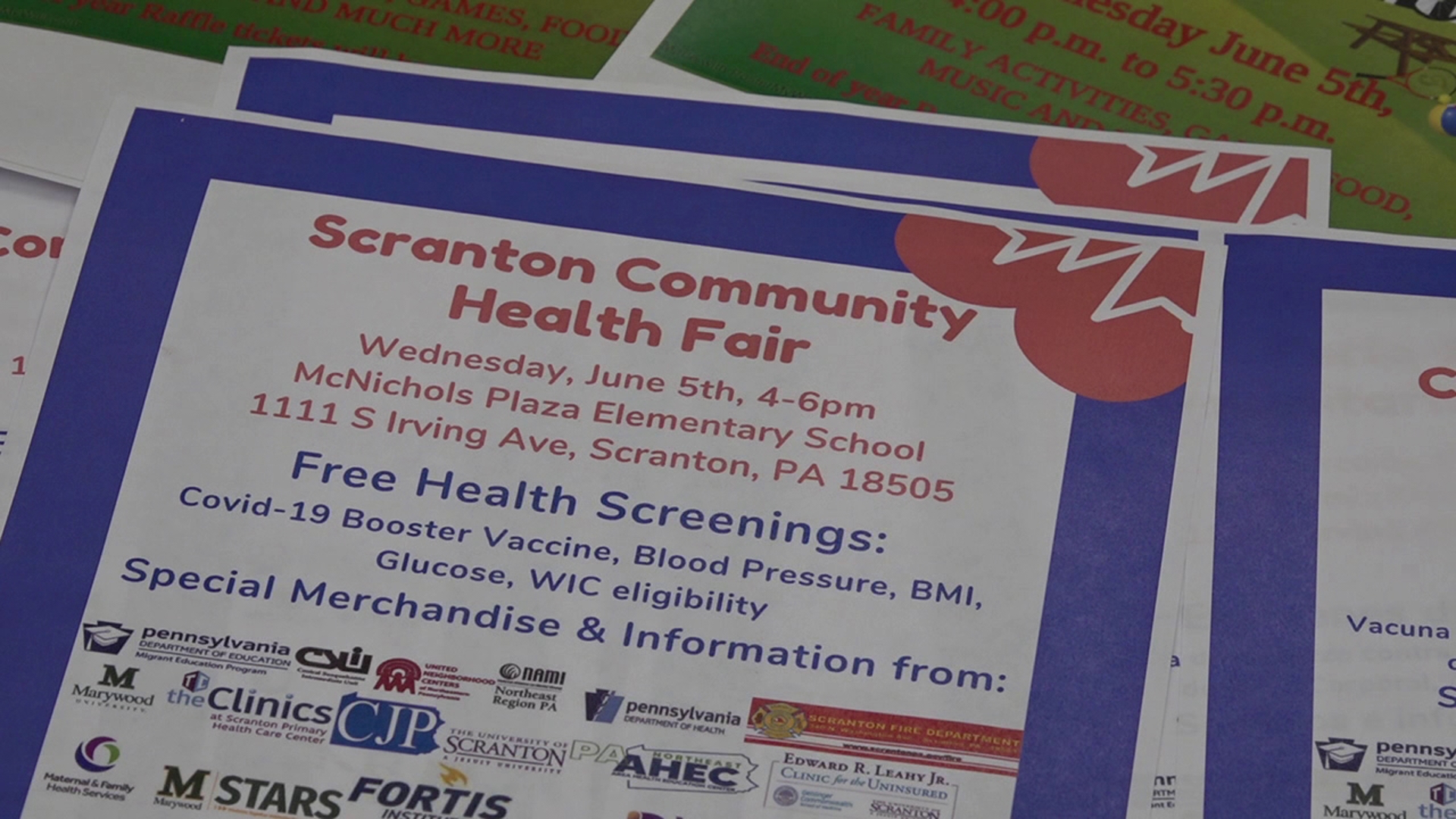 Organizers are getting ready for the second Stars Health Fair clinic at McNichols Plaza Elementary School on June 5th in Scranton.