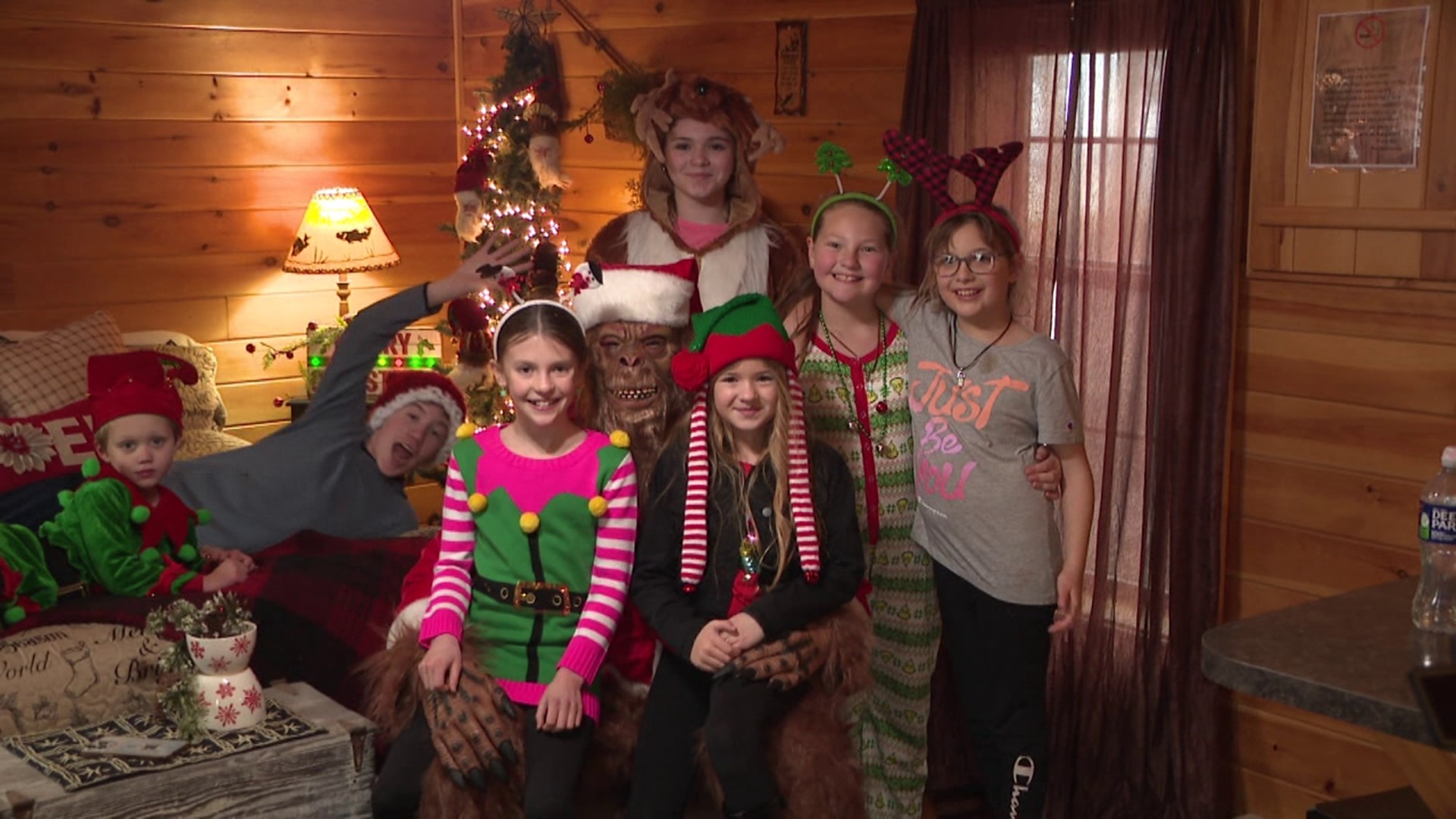 Families got photos taken with Sasquatch in Salem Township and a portion of the profits went to Griffin Pond Animal Shelter.