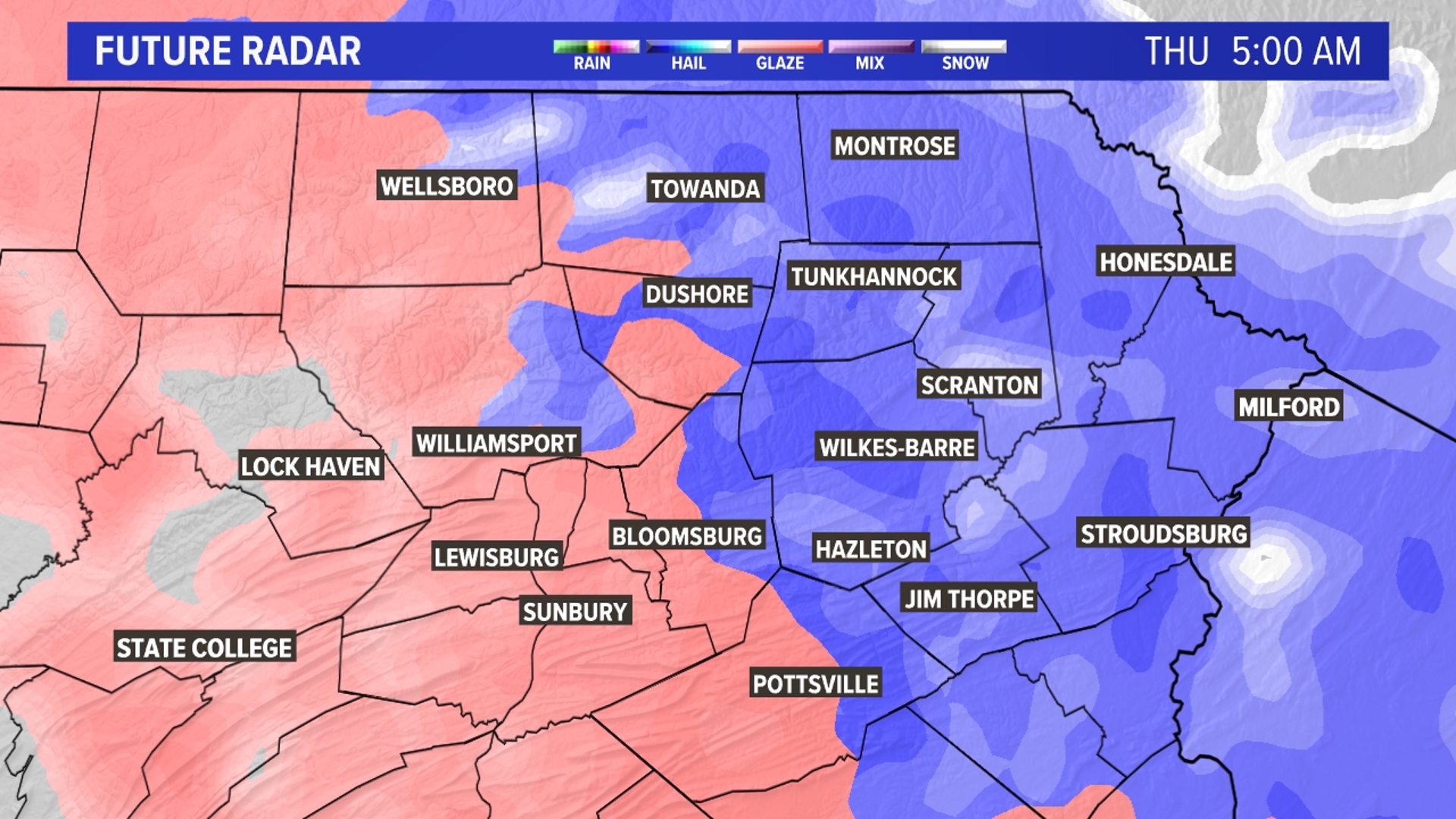 Mix of snow, ice and rain to impact Thursday morning commute | Weather ...