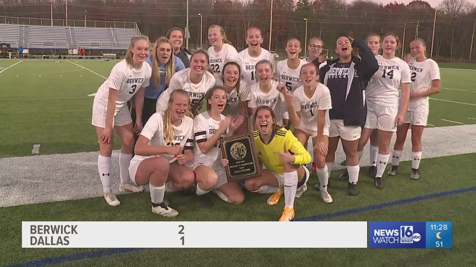 Berwick vs Dallas girl's soccer championship