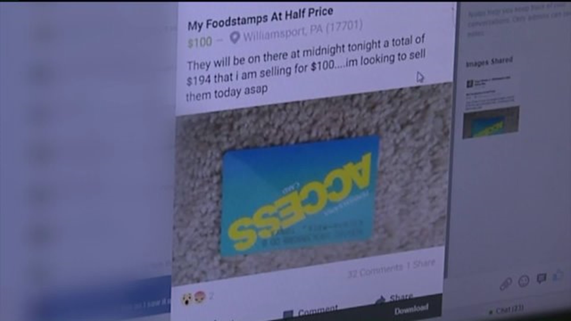 Police: Woman Tries to Sell Access Card on Social Media