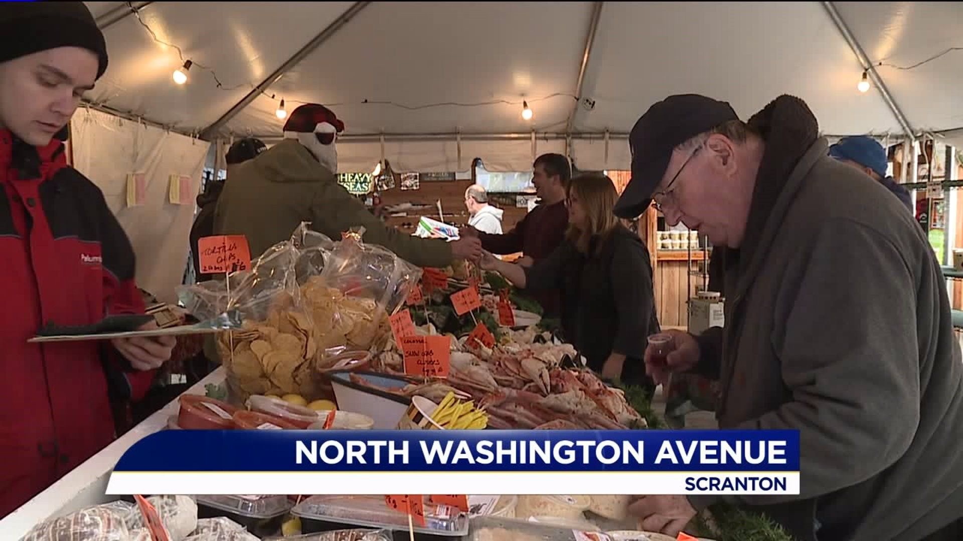 Scranton Shoppers Stocking Up on Seafood Before the Holiday