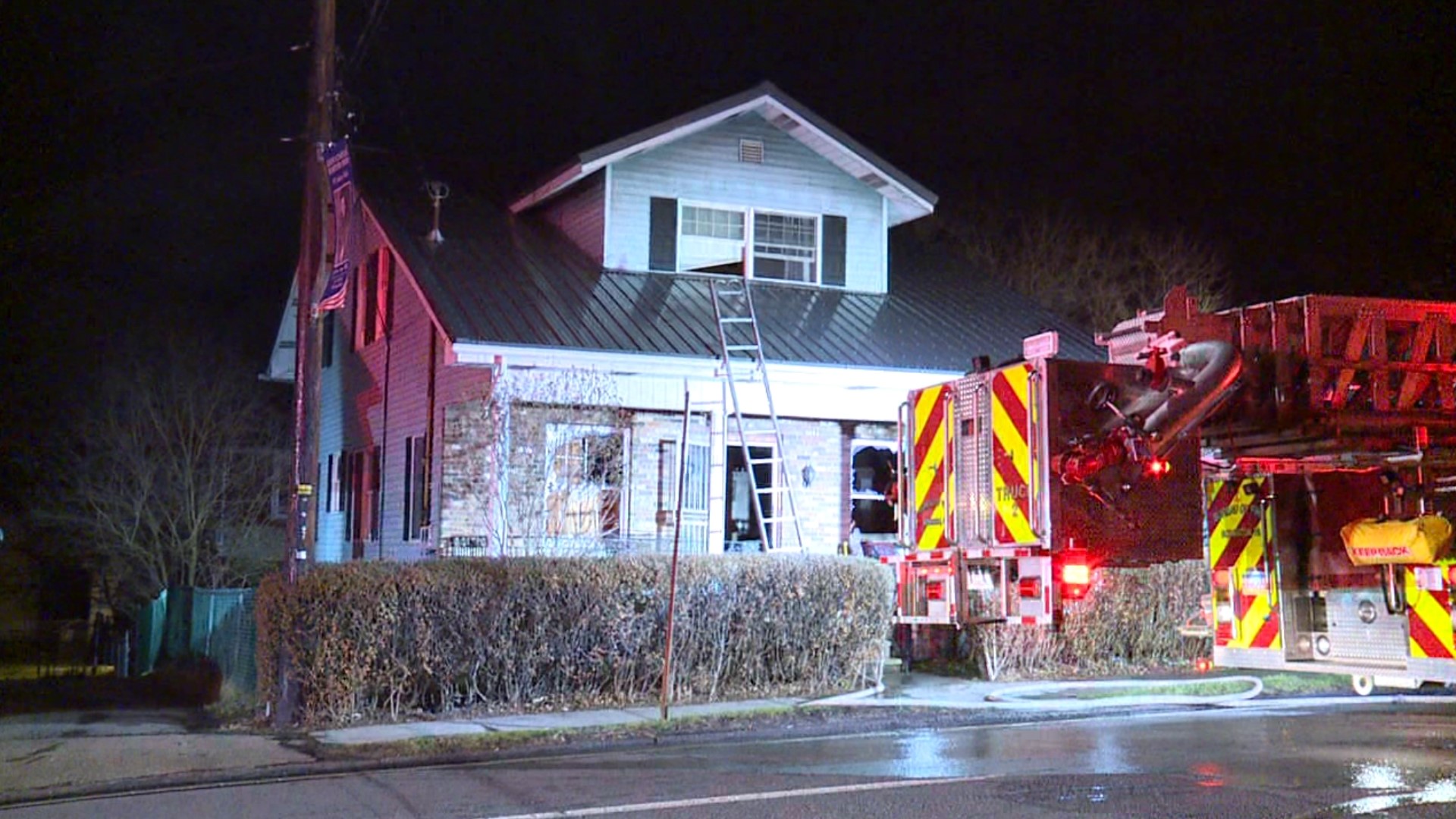 A fire in Scranton forced three people from their home late Sunday night.I