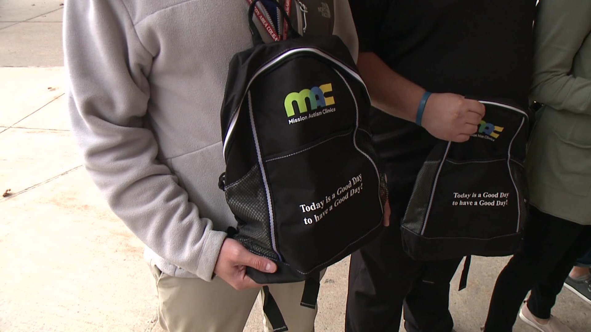 Some students in Luzerne County got an unexpected delivery on Tuesday, all with their special needs in mind.