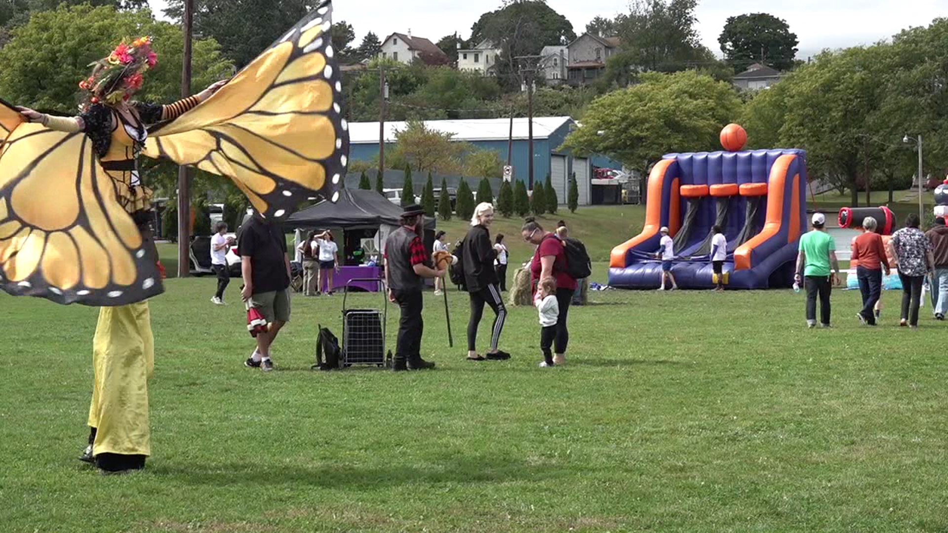 A fall festival returned to part of Lackawanna County for the third year, bigger than ever before.