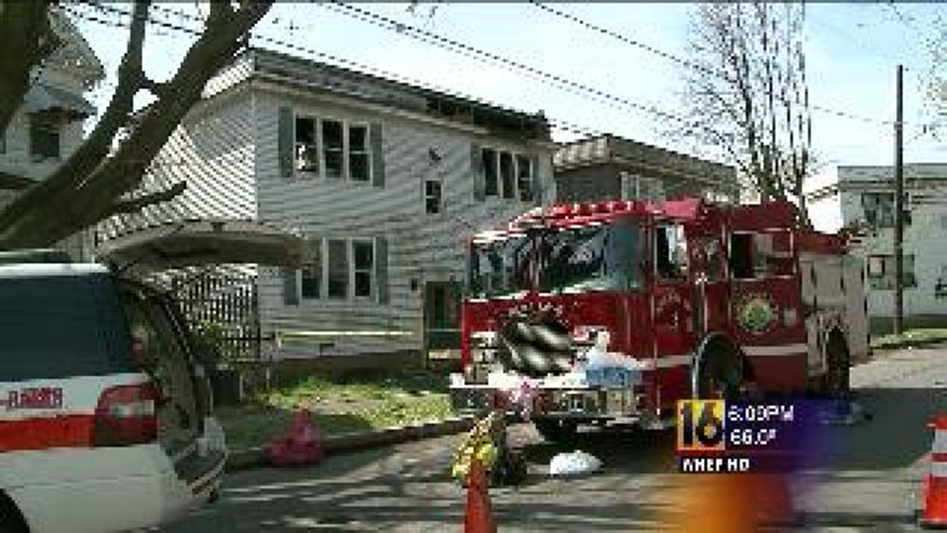 Fire At A Vacant Apartment Building In Wilkes-Barre