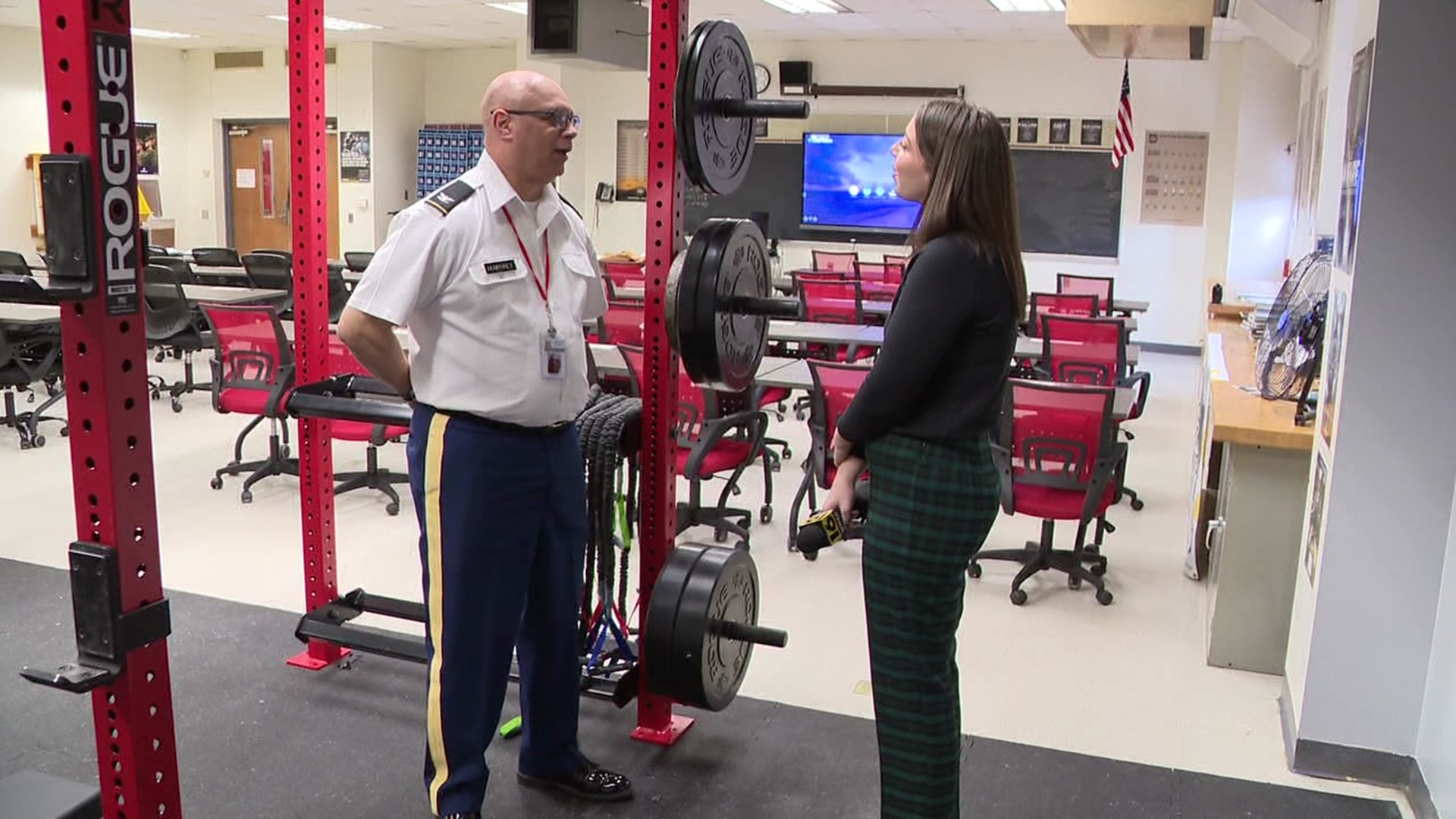 A high school in Luzerne County is making strides with its military recruitment through its new Junior ROTC program.