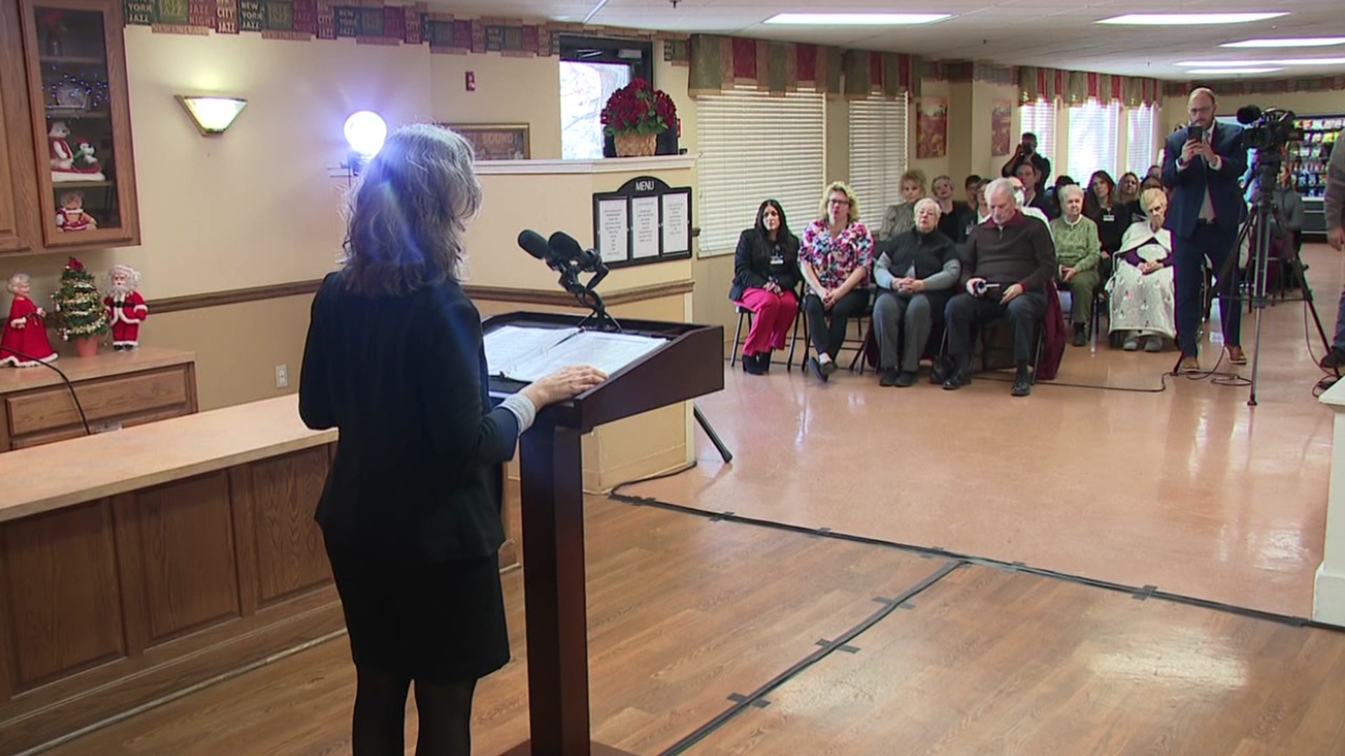 State officials made a stop in Luzerne County to talk about how to keep long-term care workers at their jobs.