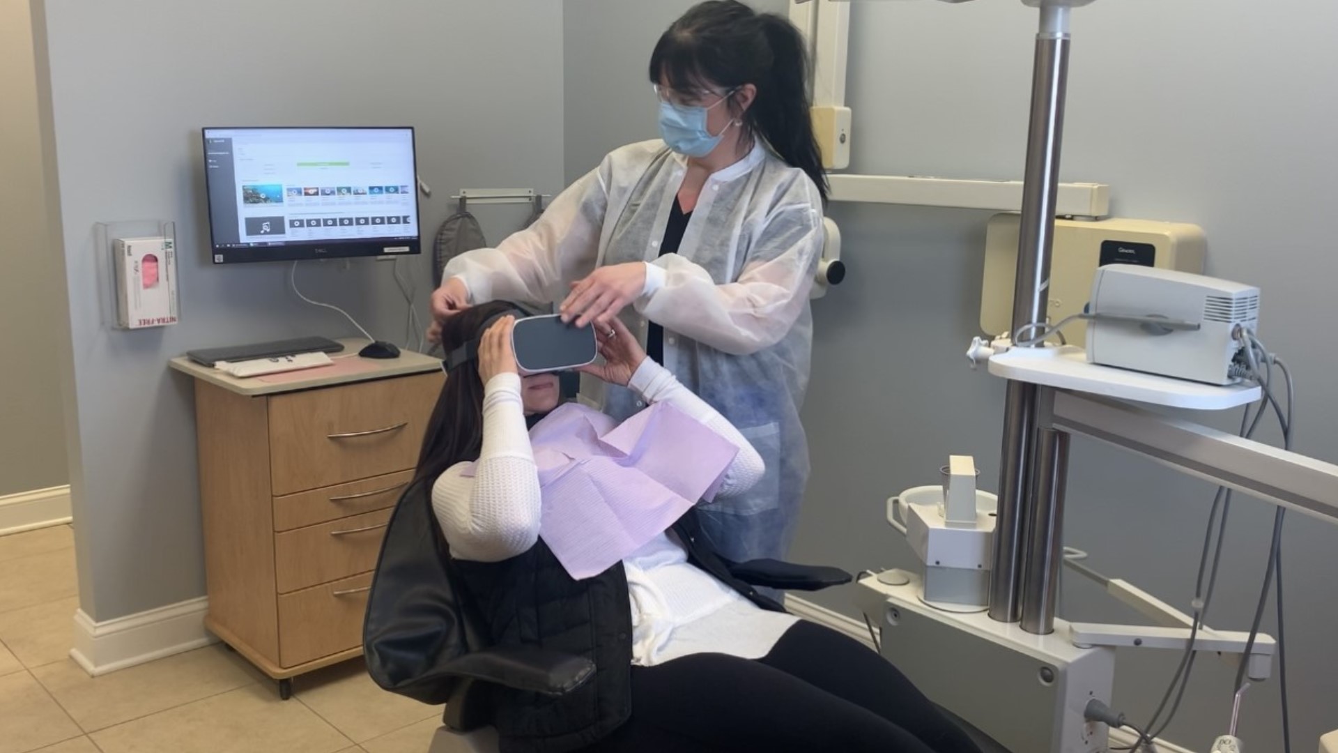 If the sounds of scraping or drilling make you nervous at the dentist, one dental pro from Scranton is getting quite creative with technology to help patients relax.