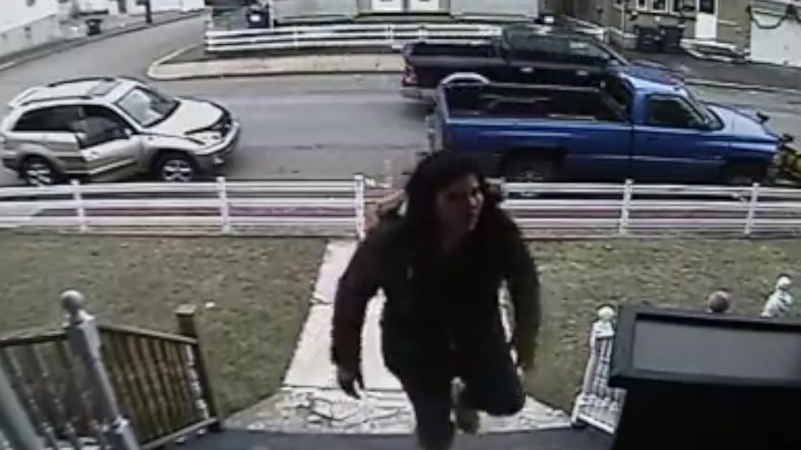 Caught On Camera – Woman Steals Package from Porch | wnep.com