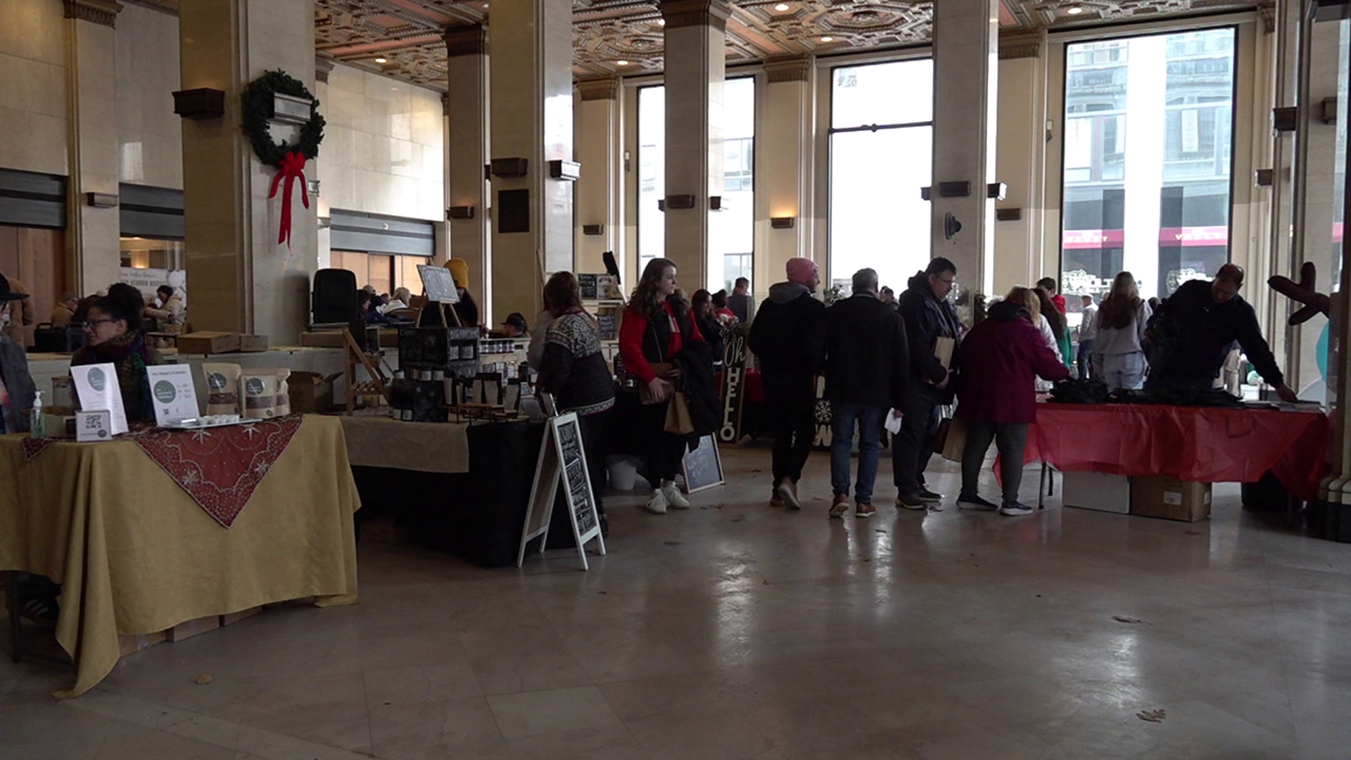 The Holiday Vendor Market hosted more than 25 small business'.