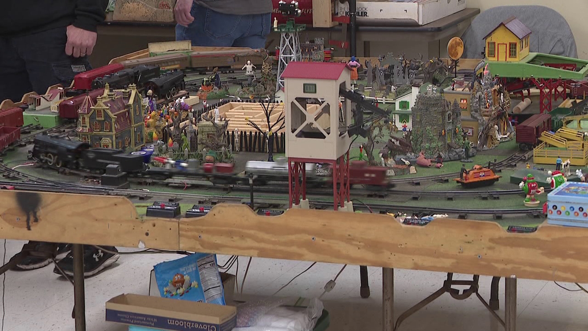 The Hawley Fire Department held the semi-annual model train show on Sunday.