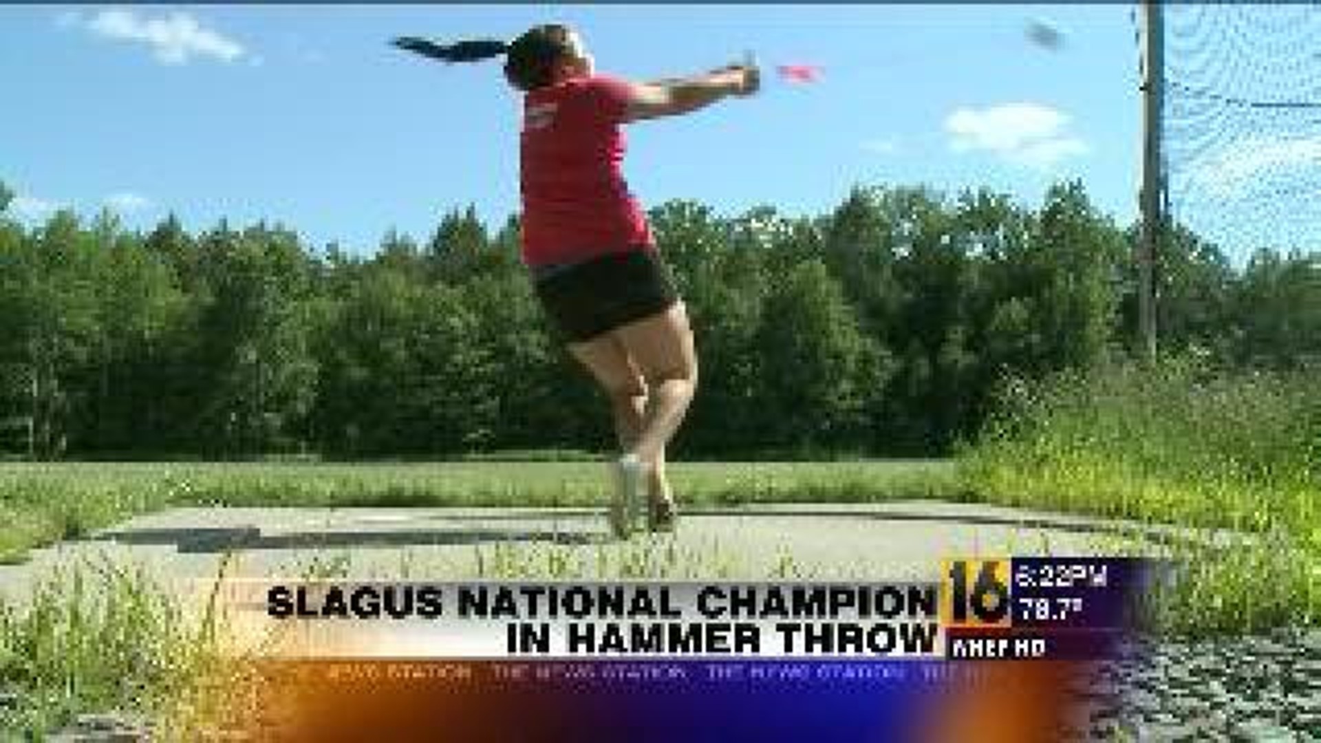Slagus National Champion In Hammer Throw