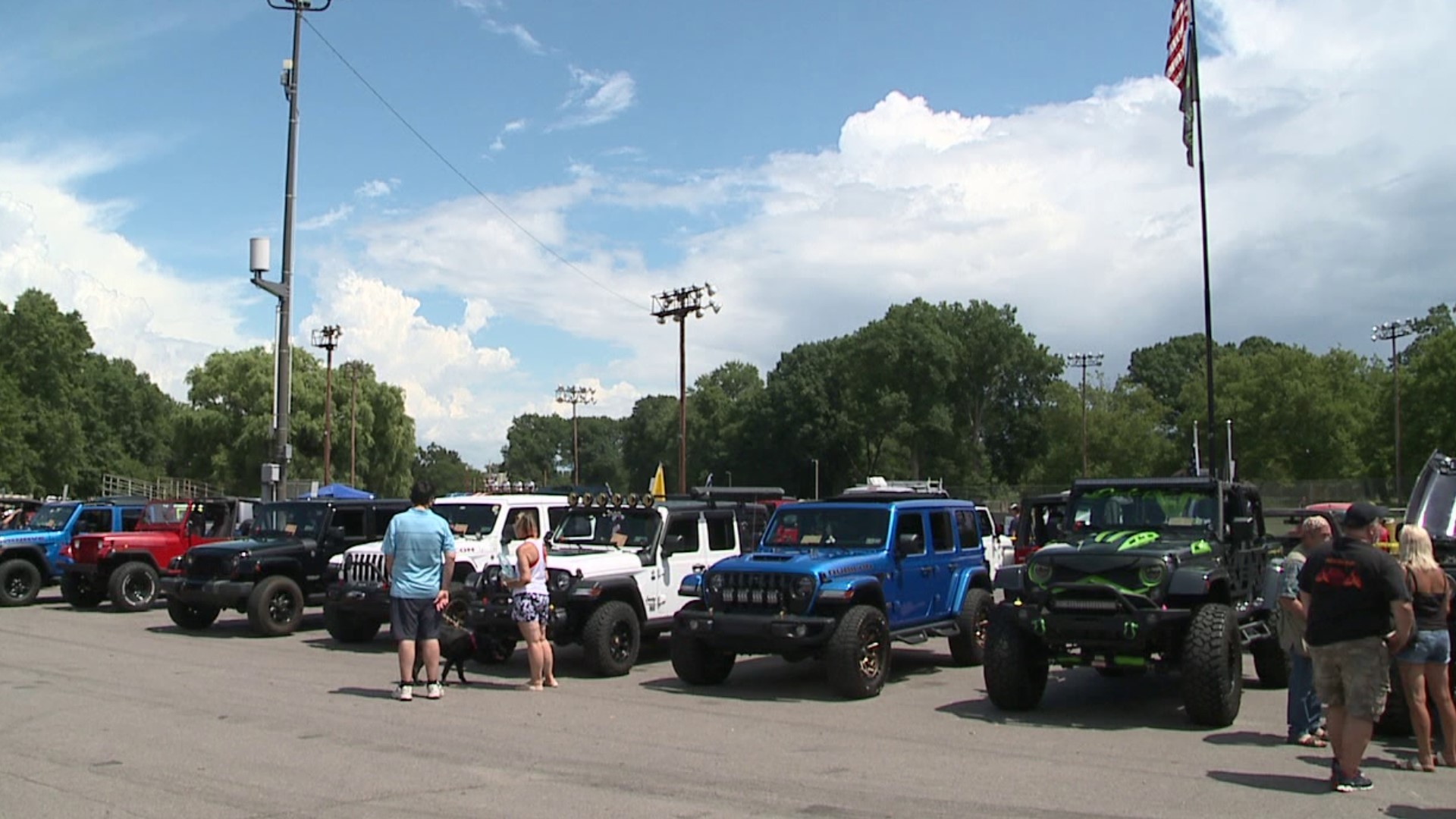 The Jeep Fest held at Kirby Park included food trucks, raffles, and more.