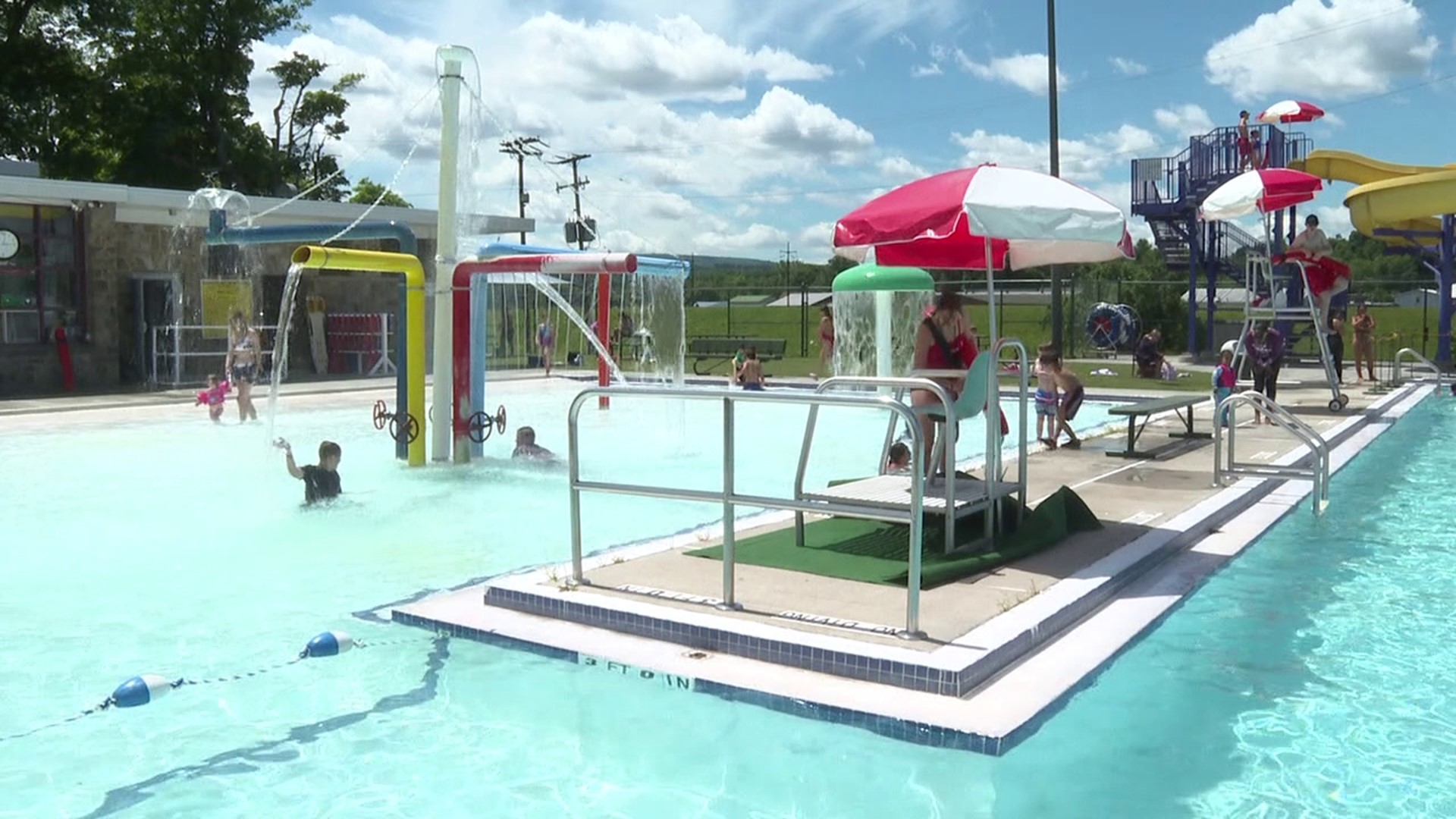 The pool in East Stroudsburg opened for the season on Friday.