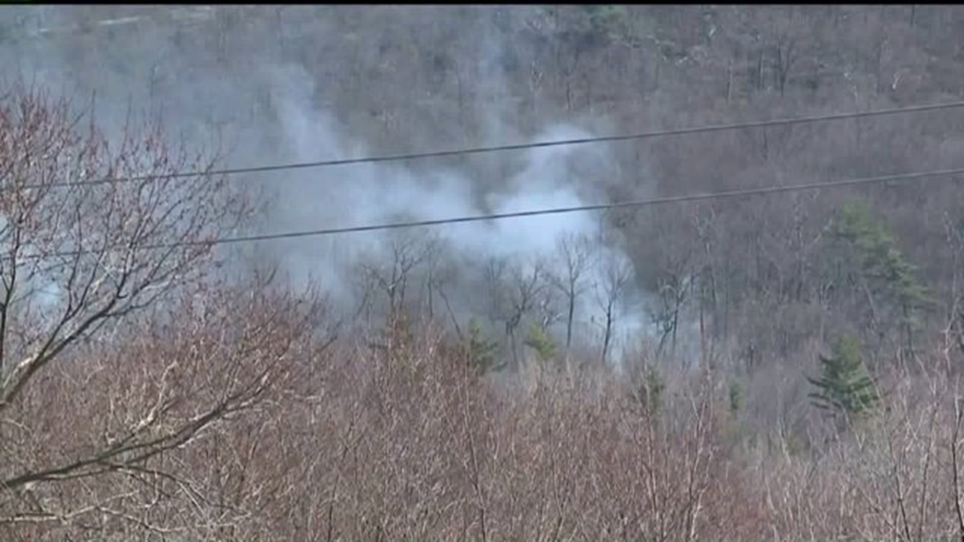 Crews Battling Brush Fires in Luzerne County