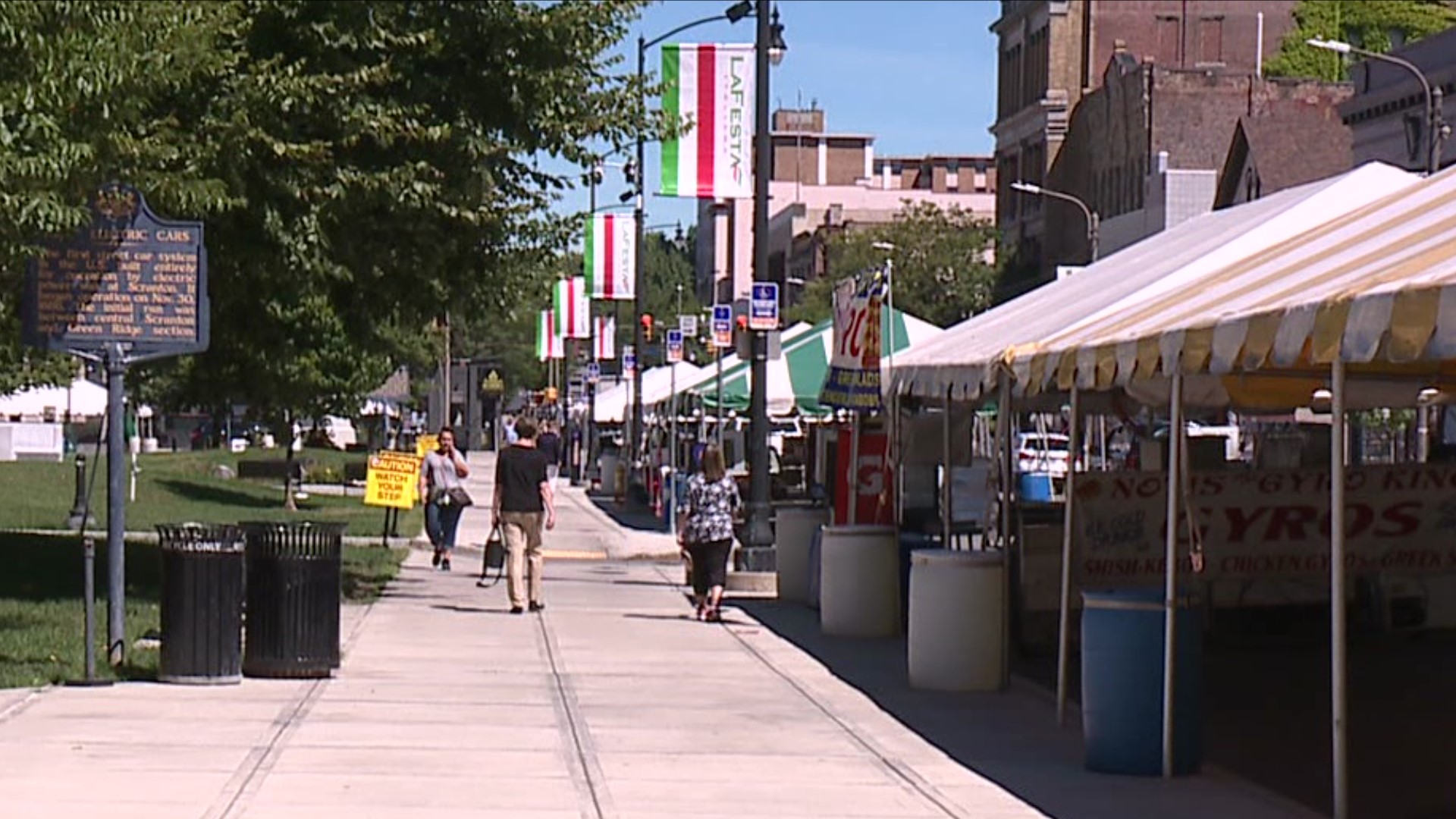 The festival on Courthouse Square runs through Monday evening.