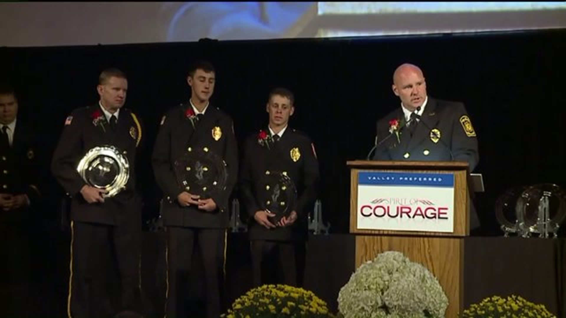 Four Firefighters from Schuylkill County Given 'Spirit of Courage' Award