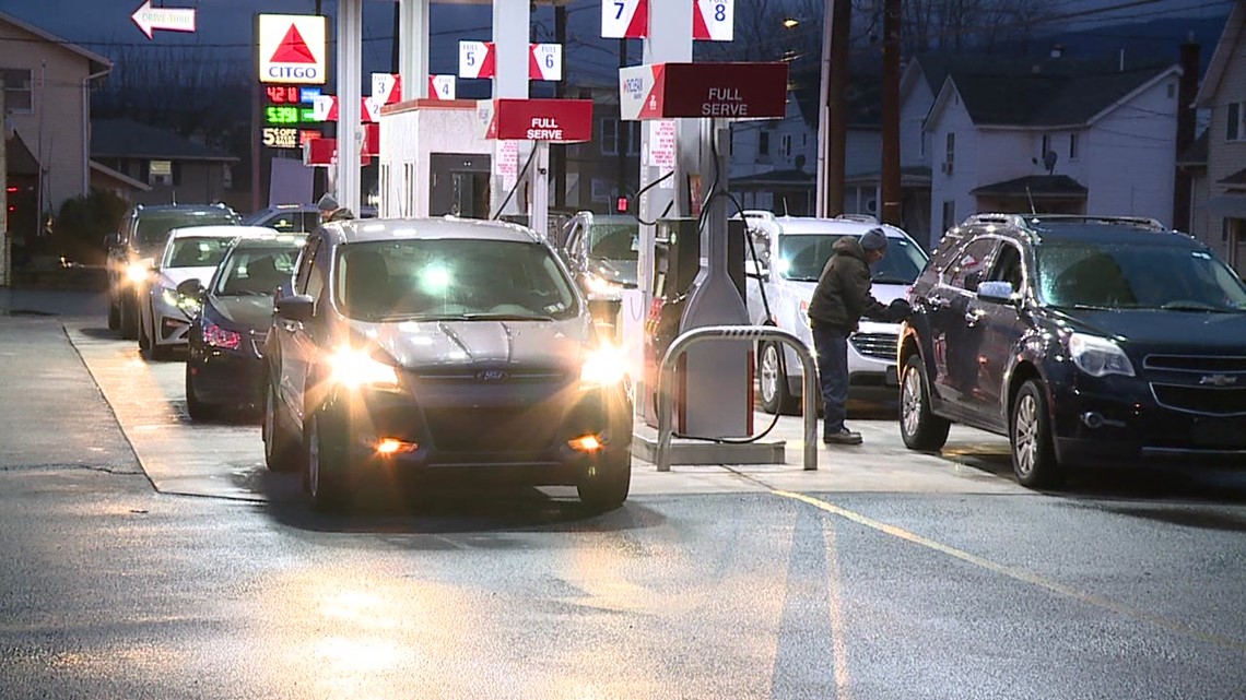 Peckville Assembly of God gas giveaway in Lackawanna County