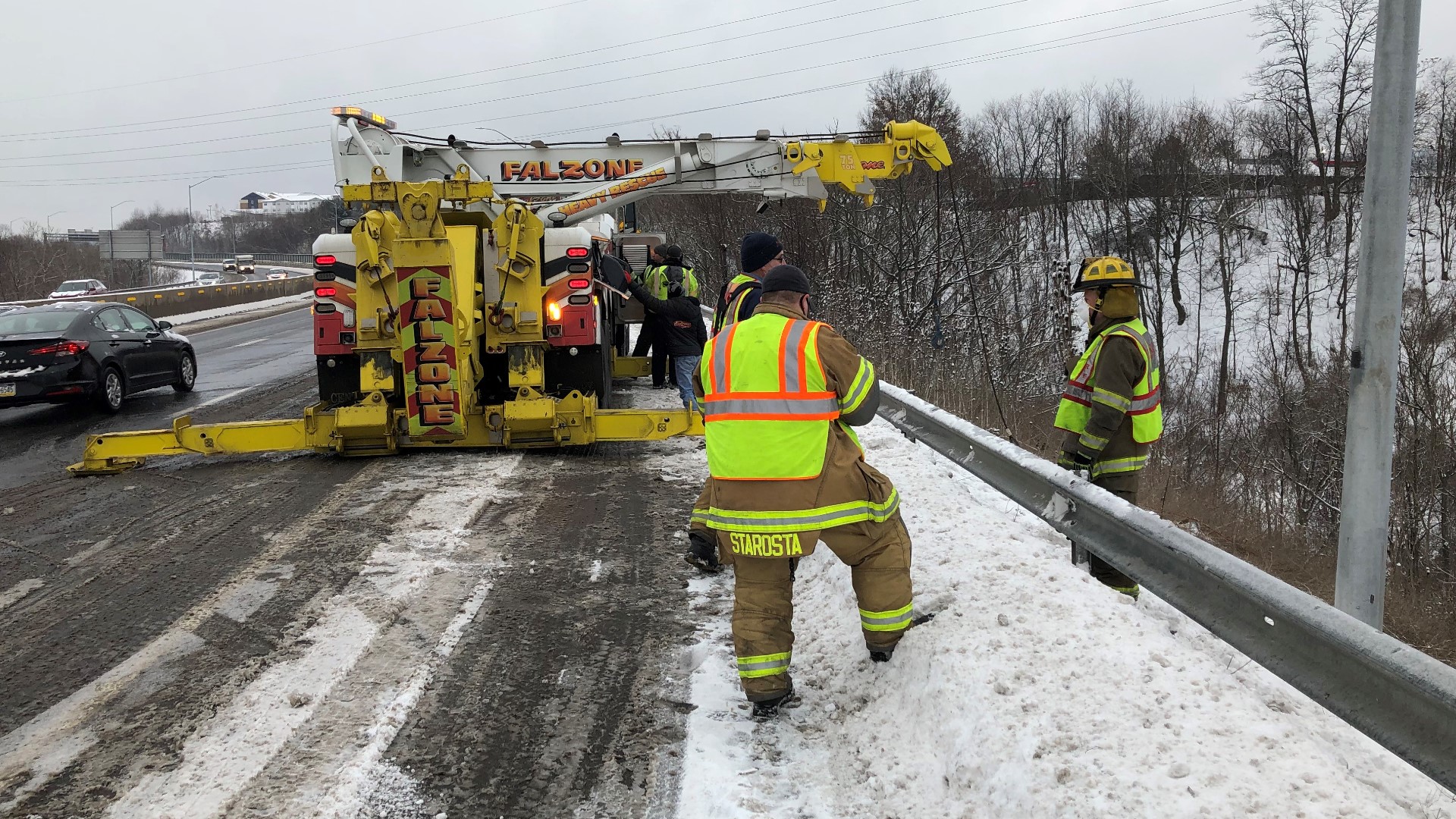 The wreck happened around 8:15 a.m. Thursday