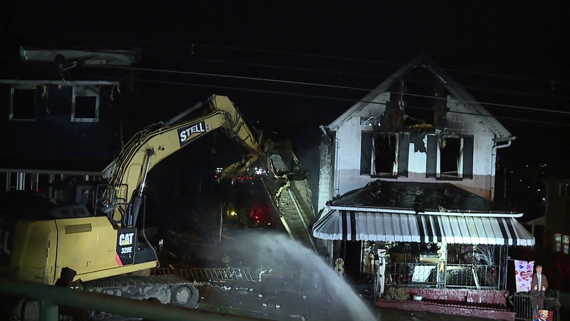 Firefighters responded to North Empire Street in the city just after noon on Sunday.