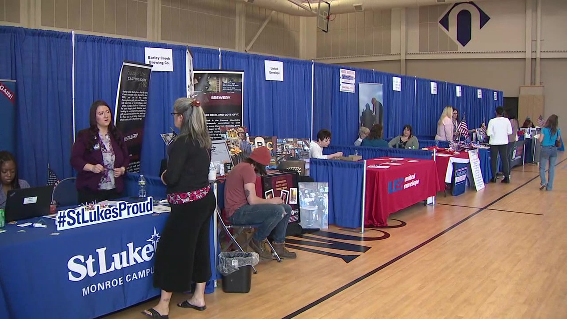 As Newswatch 16's Amanda Eustice reports, more than 50 different businesses and organizations were on hand, looking to fill hundreds of open positions.