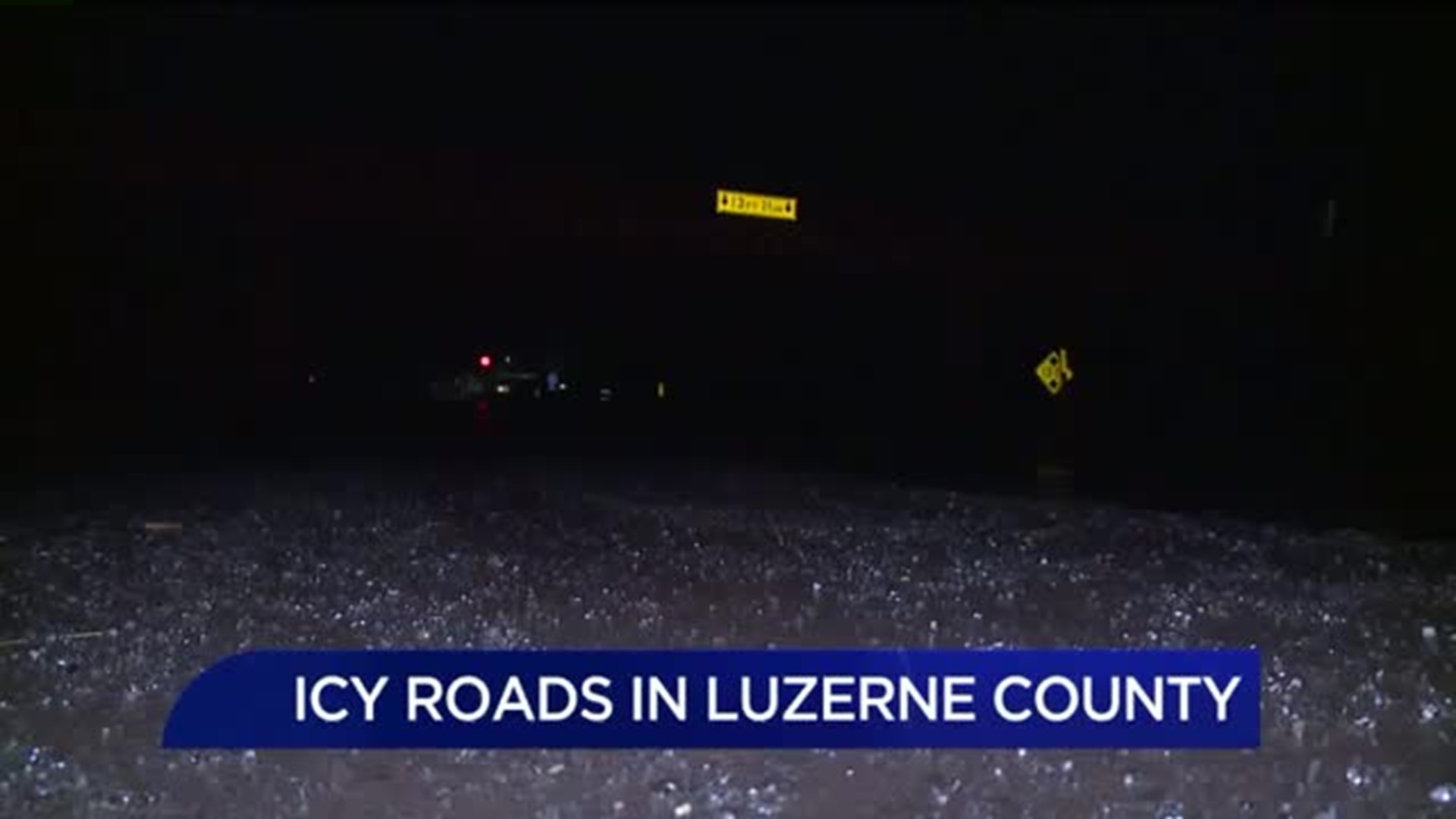 Icy Roads in Luzerne County