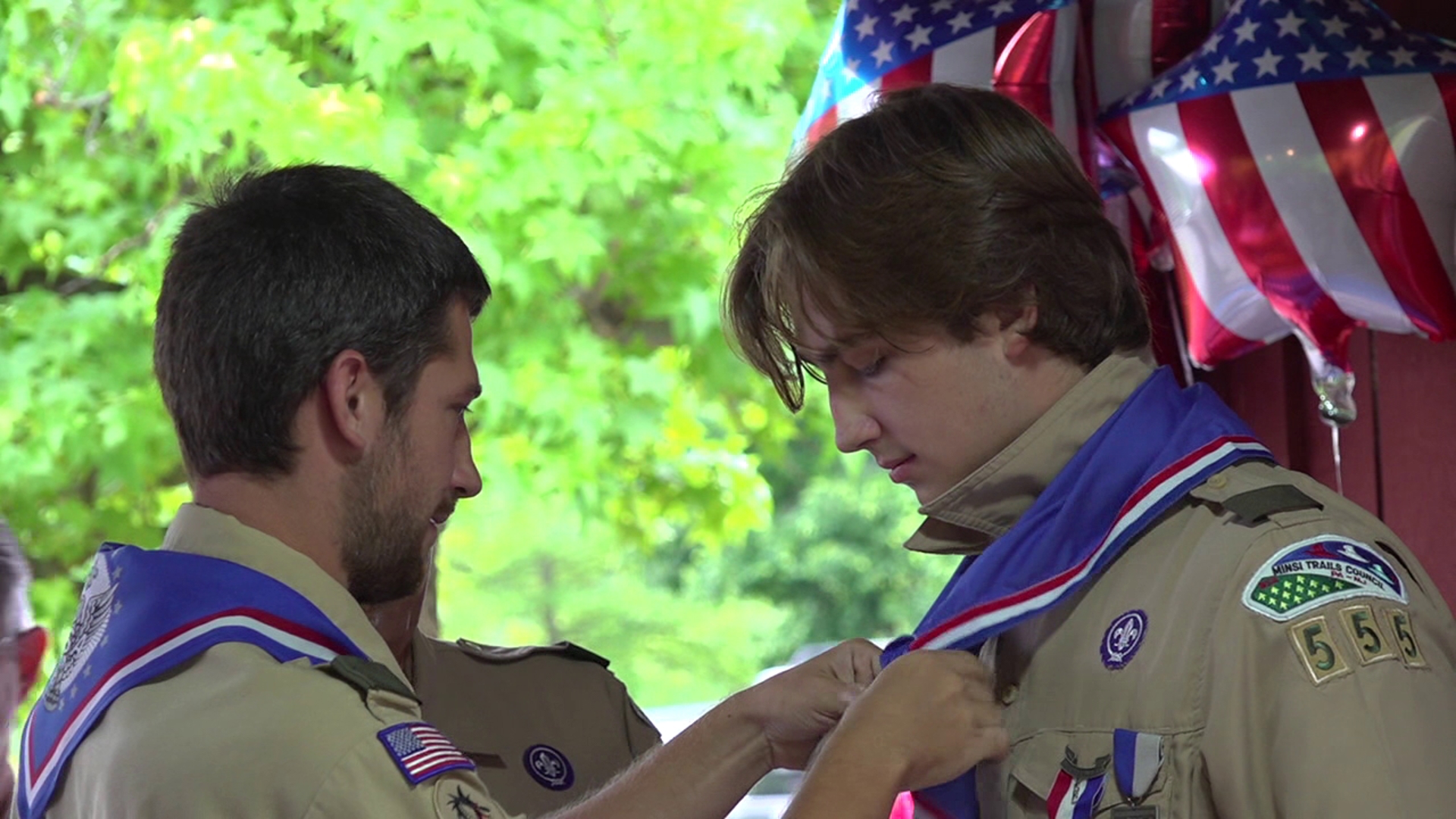 Friends, family, and troop members gathered together in Carbon County for a special Eagle Scout ceremony.