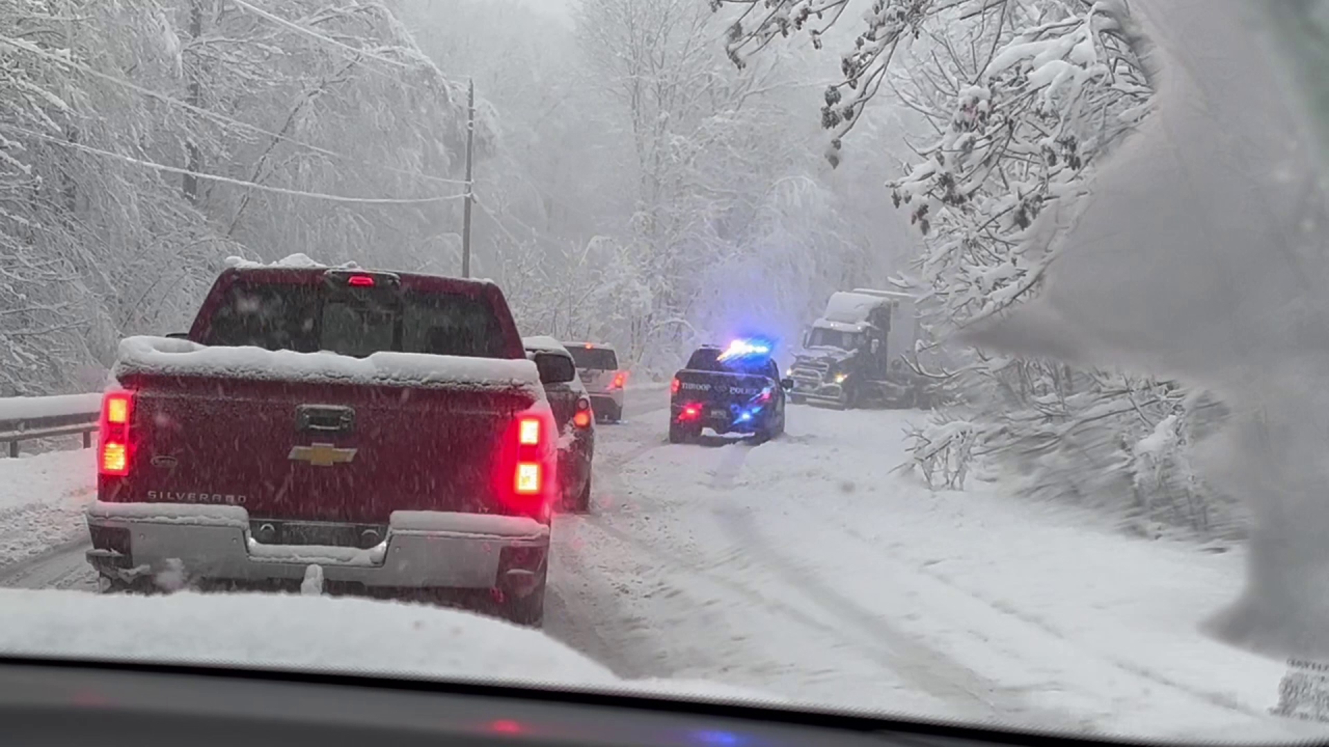 Newswatch 16's Valeria Quinones was in Mt. Cobb. Over a foot of snow has fallen in the area.