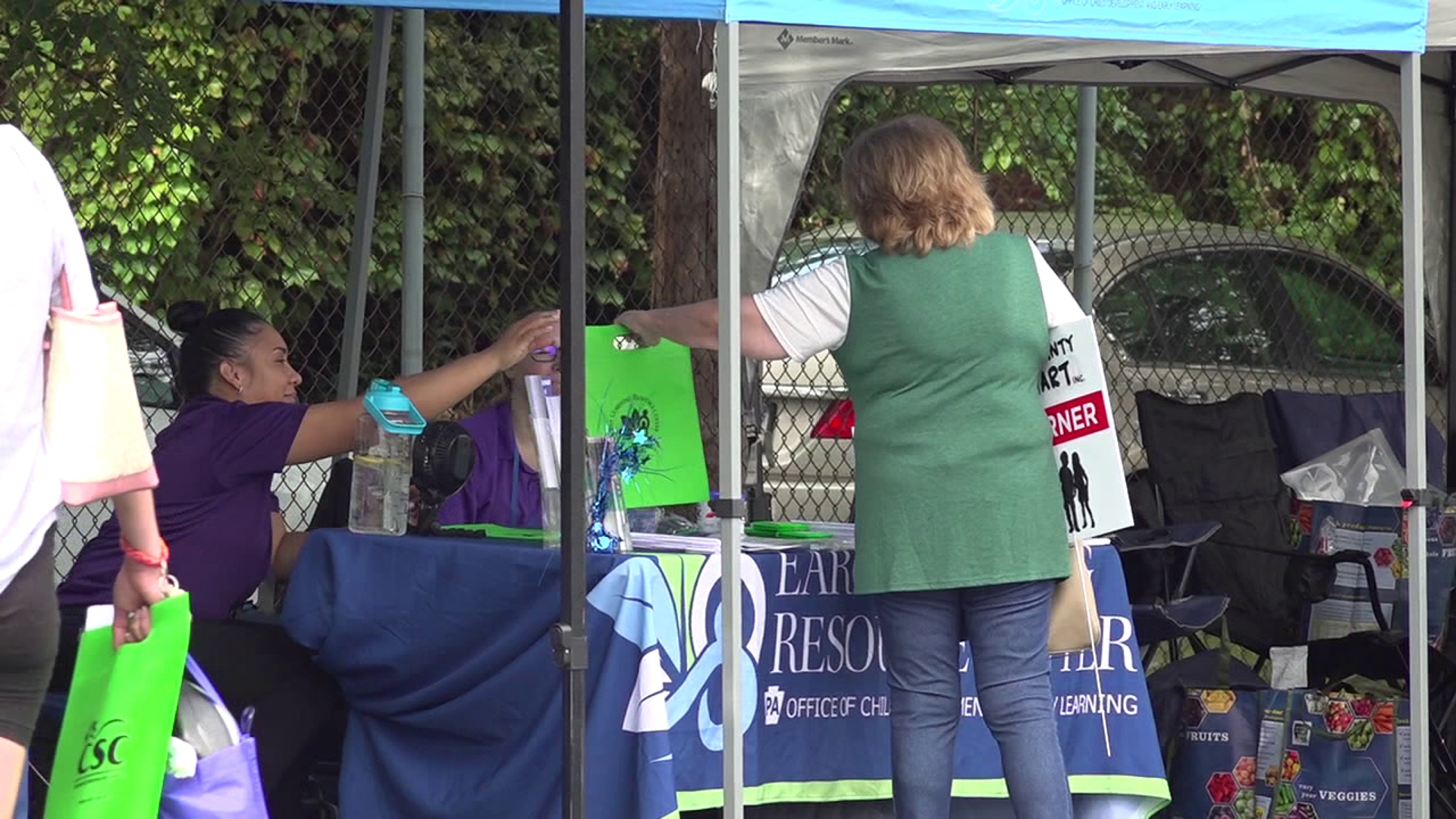 Students in Luzerne County were able to get health screenings at a health fair in Wilkes-Barre on Wednesday.