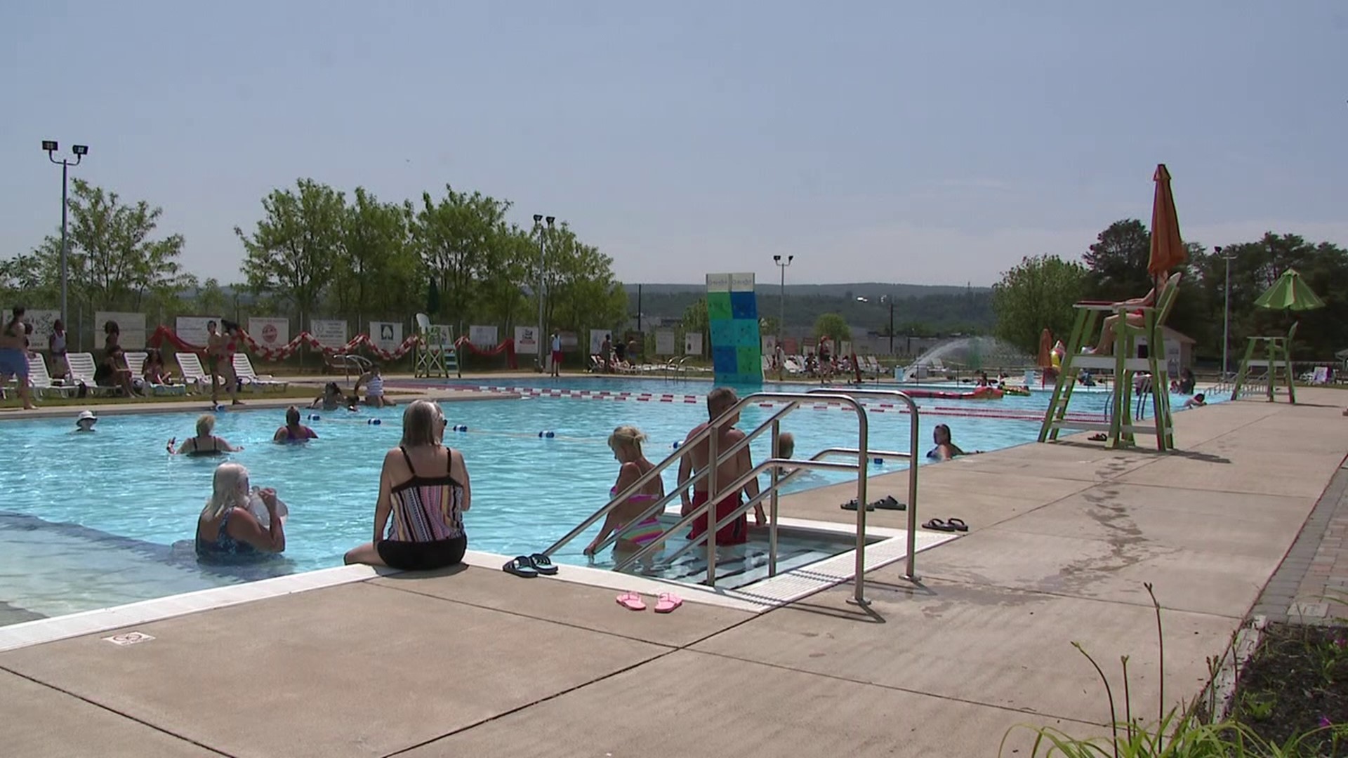 With temperatures in the high 80s in parts of our area, many people spent the holiday swimming.