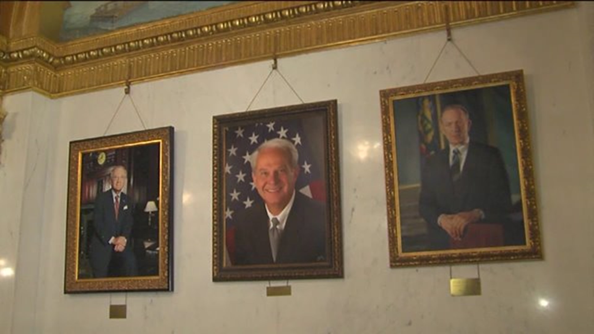 Plaque Added to Mellow Portrait in Capitol, Mentions Corruption