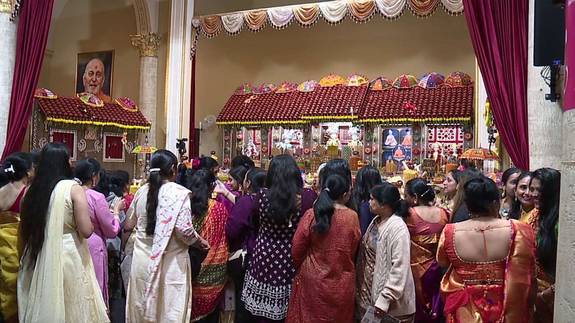 Many people gathered in Scranton to celebrate a major holiday at the BAPS Hindu Temple.
