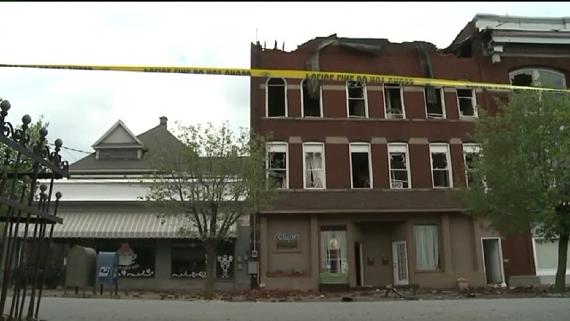 Fire Aftermath: Building to be Demolished