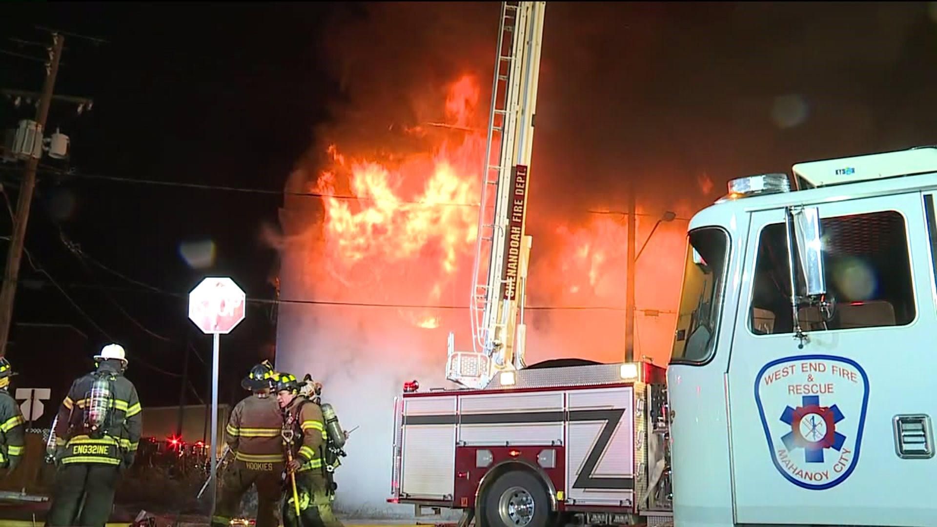 Crews Battling Fire in Shenandoah