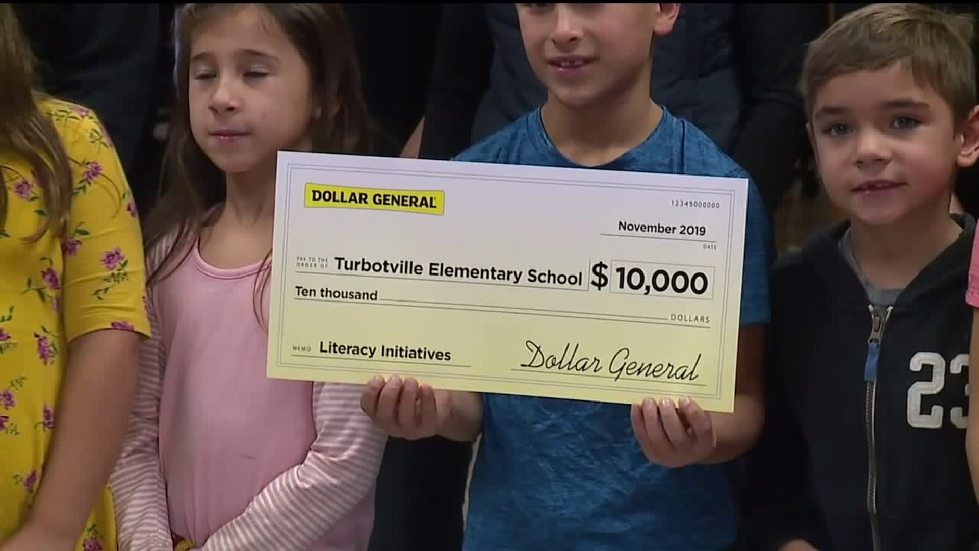 Northumberland County Elementary School Receives 10,000 Donation