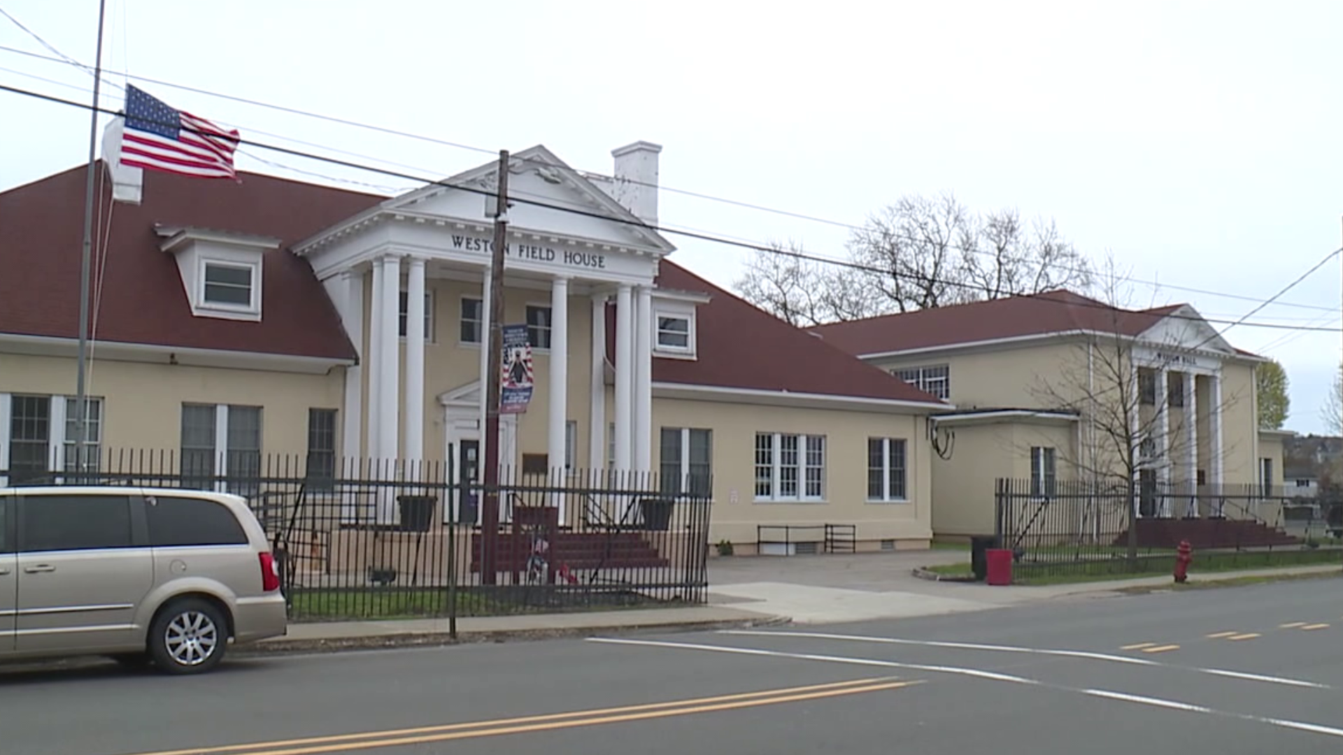 Weston Field functioning as shelter during stay-at-home order