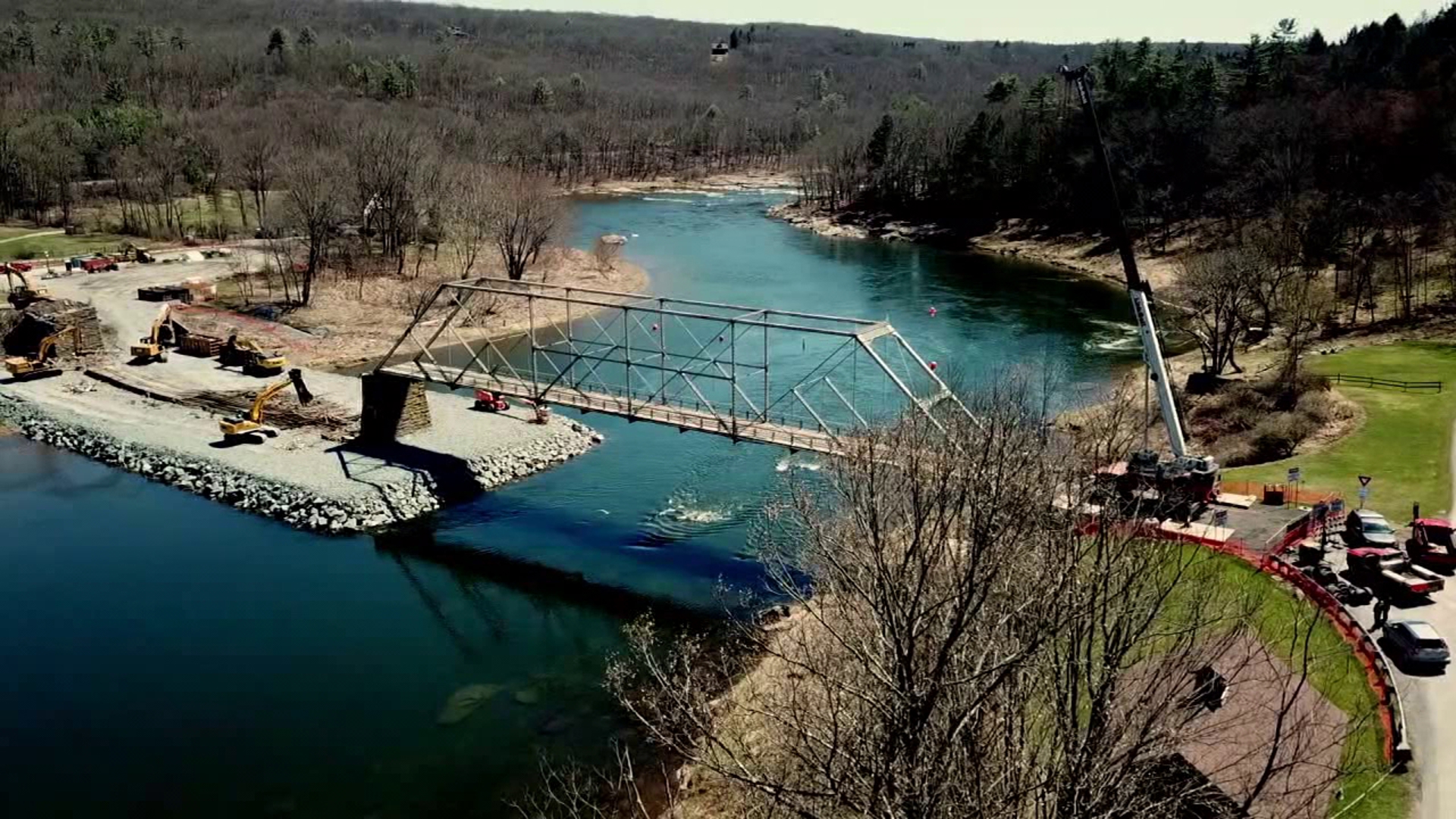 PennDOT closed a section of the river in Damascus Township last month.