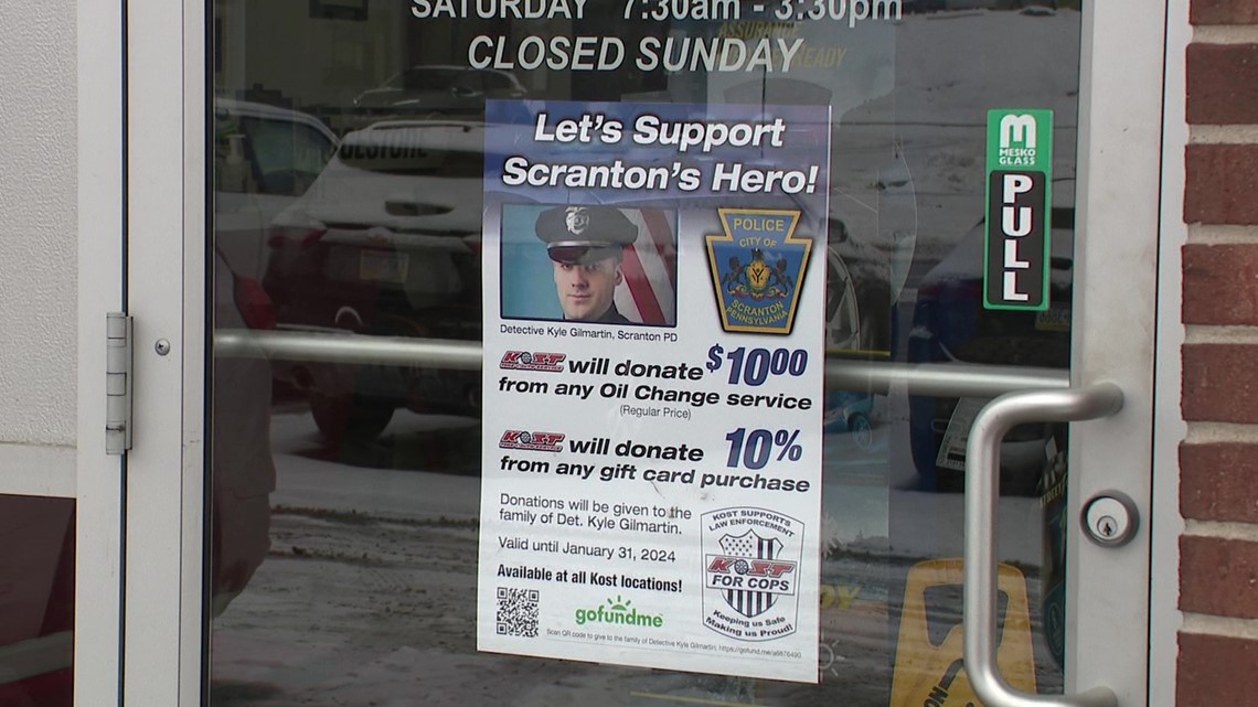 Outpouring of support continues for Scranton Det. Kyle Gilmartin - Vimarsana News