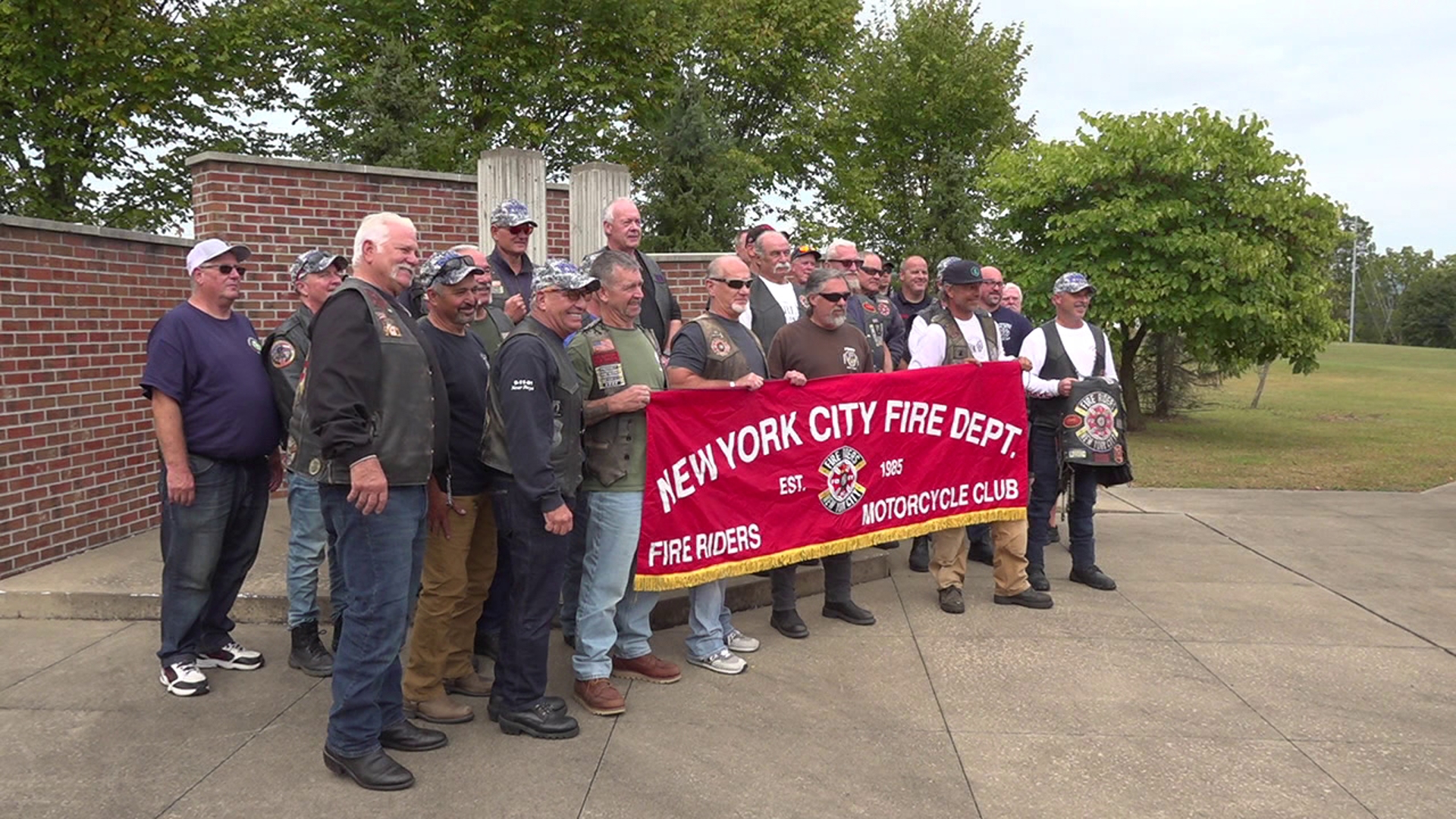 A group of motorcycle-riding firefighters travels from New York to Nanticoke annually in honor of fallen 9/11 FDNY Firefighter Michael Carlo.