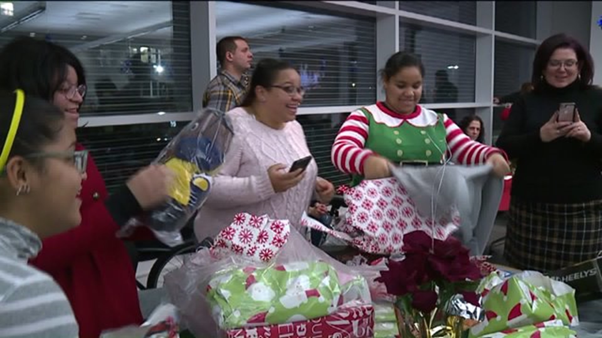 Christmas Gifts Given to Families in Need