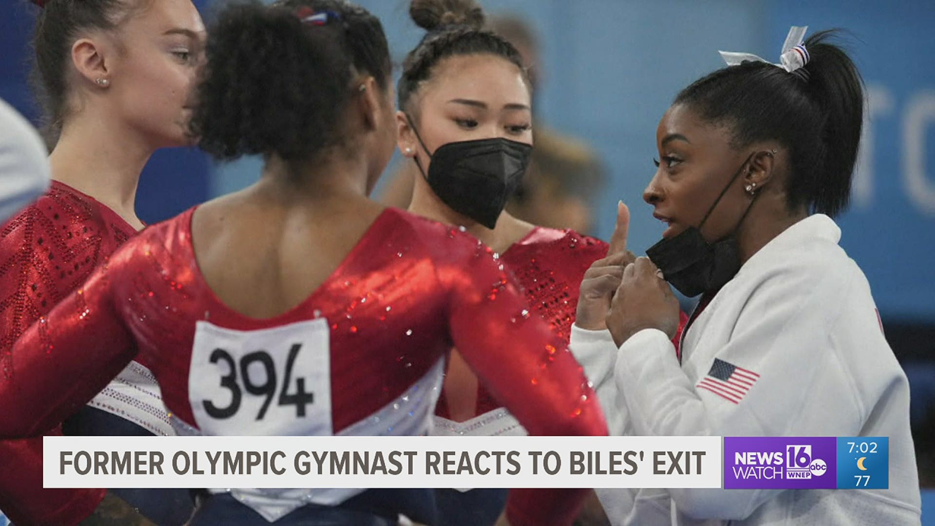 Simone Biles got a lot of people talking on Tuesday, 
but few could actually relate to the young gymnast's experience. We found someone in Lackawanna County who can.