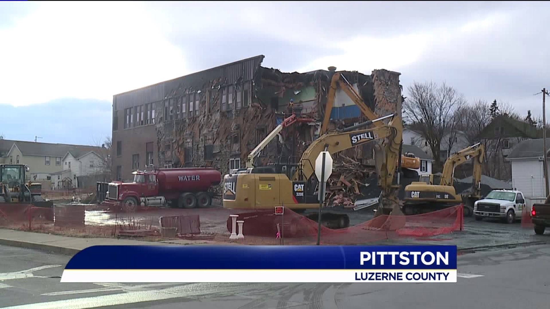 Demolition Begins on Former Pittston School Building