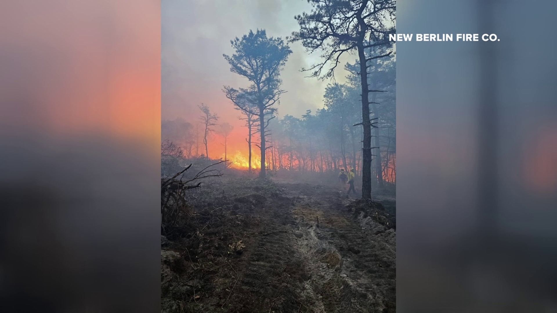 Flames broke out shortly before noon Friday along Shade Mountain Road near Middleburg.